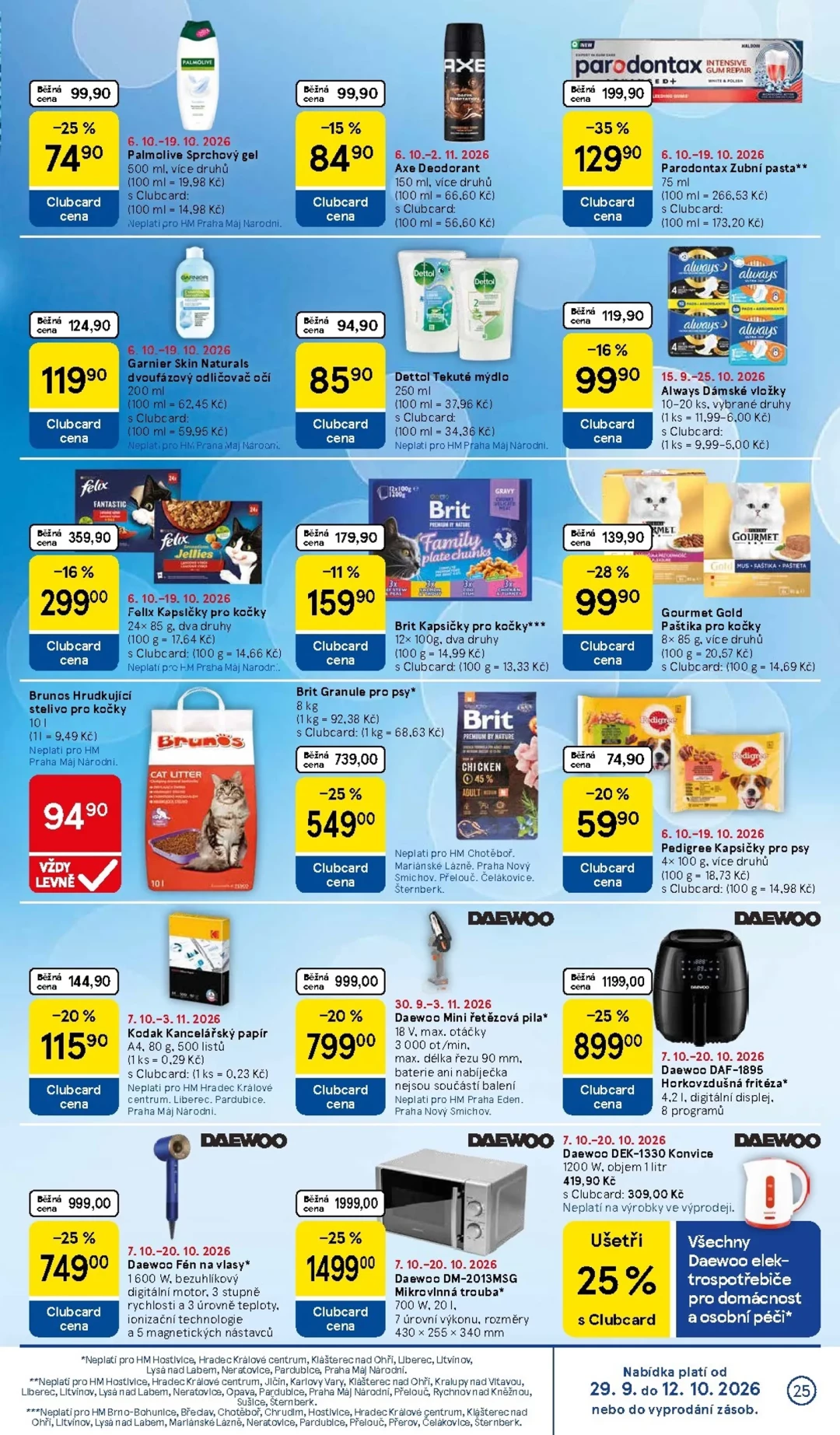 Originální strana 25 z 36 letáku Tesco – Tesco