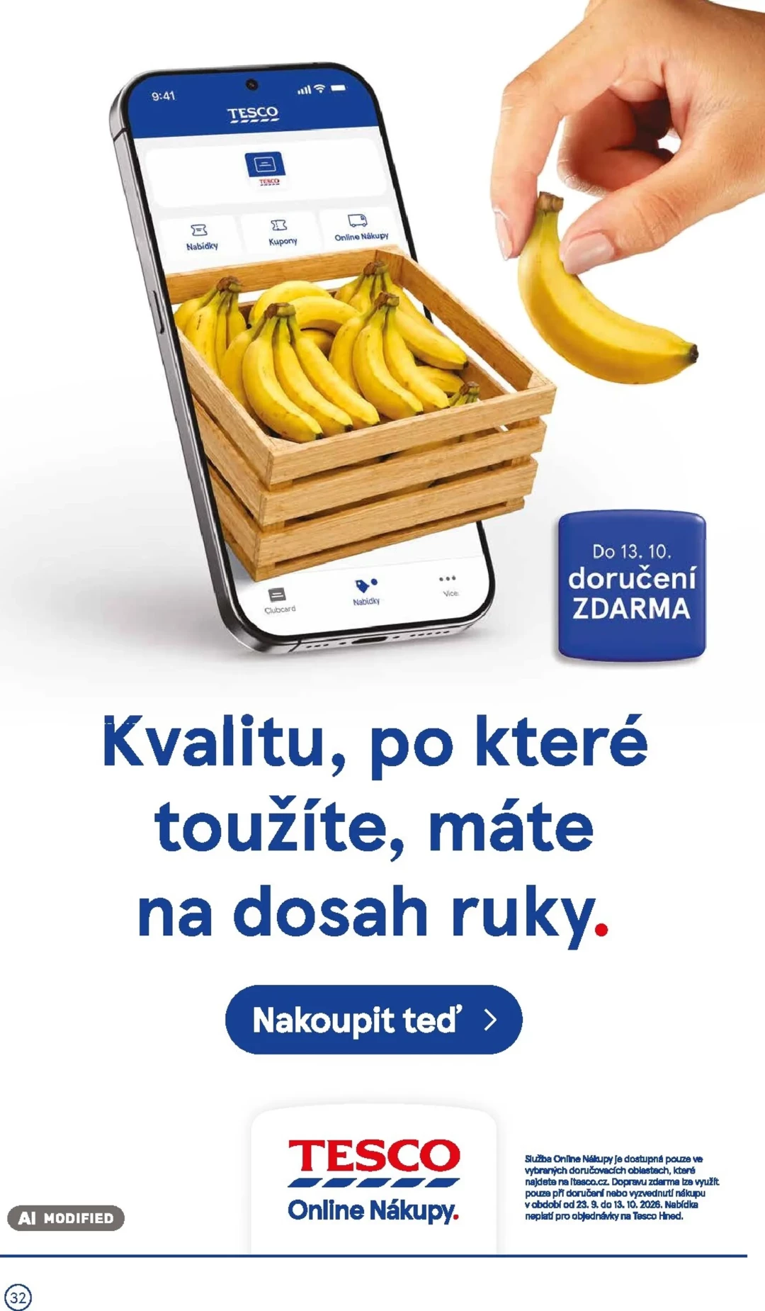 Originální strana 32 z 36 letáku Tesco – Tesco
