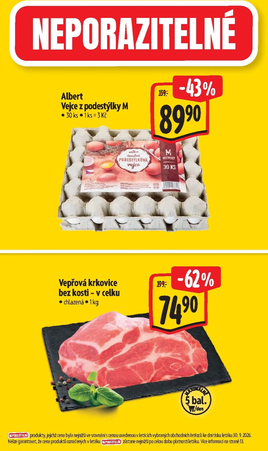 Originální strana 2 z 60 letáku Albert – Albert Hypermarket