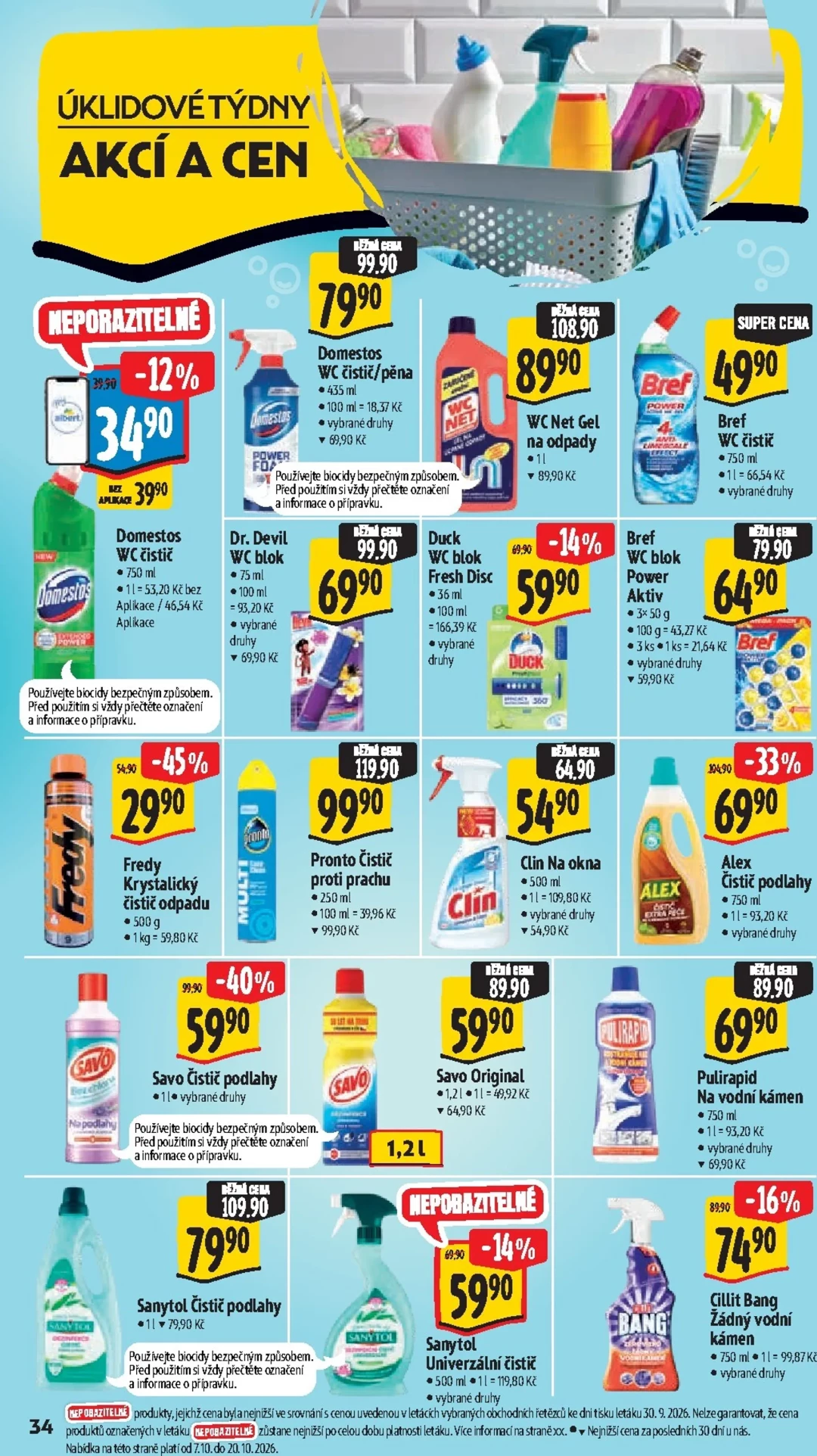 Originální strana 44 z 60 letáku Albert – Albert Hypermarket