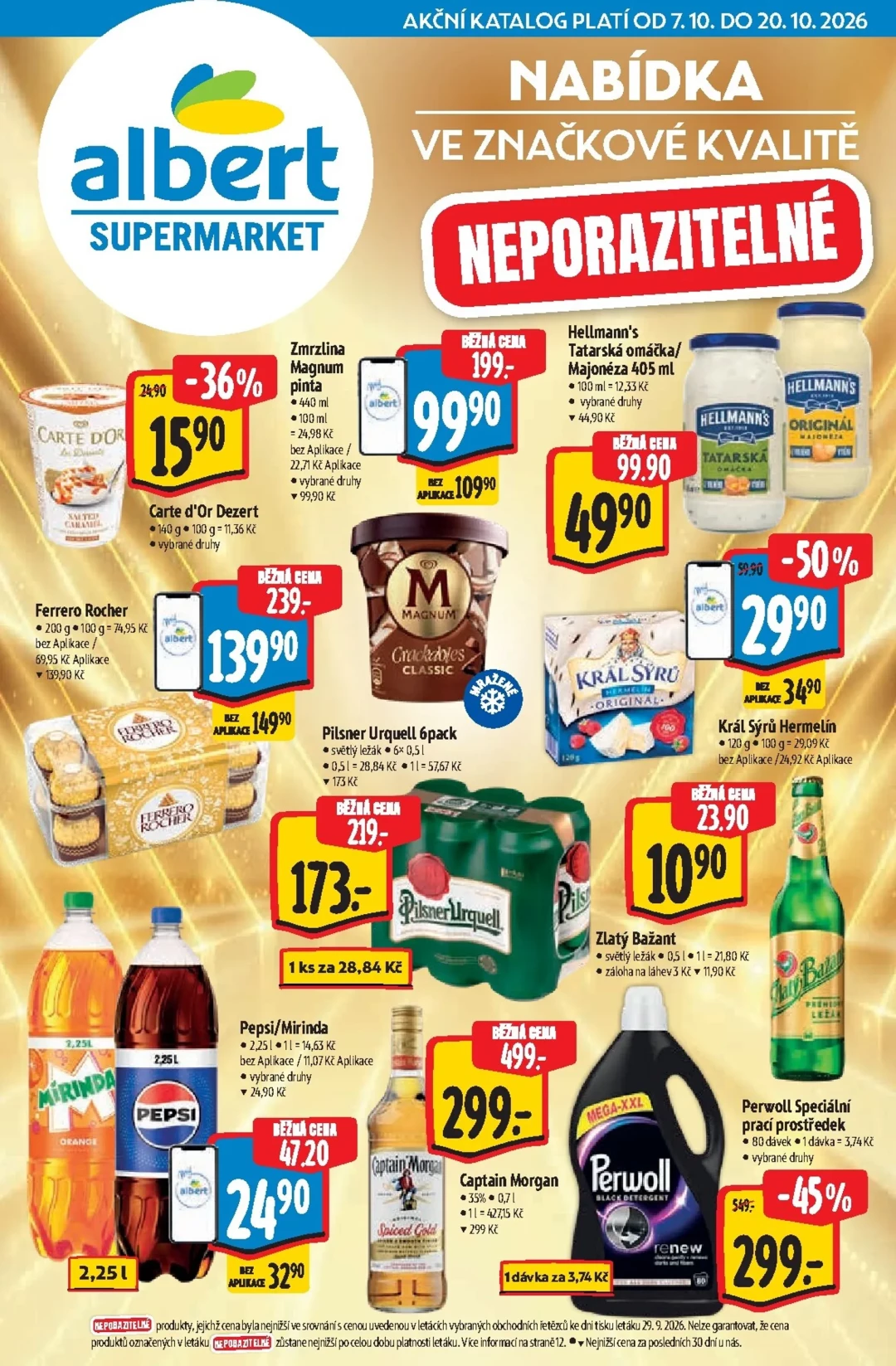 Originální strana 1 z 25 letáku Albert – Albert Supermarket - Značky