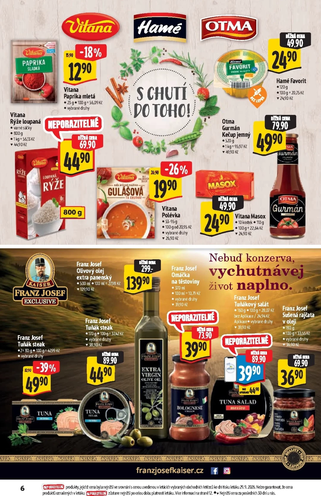 Originální strana 6 z 25 letáku Albert – Albert Supermarket - Značky