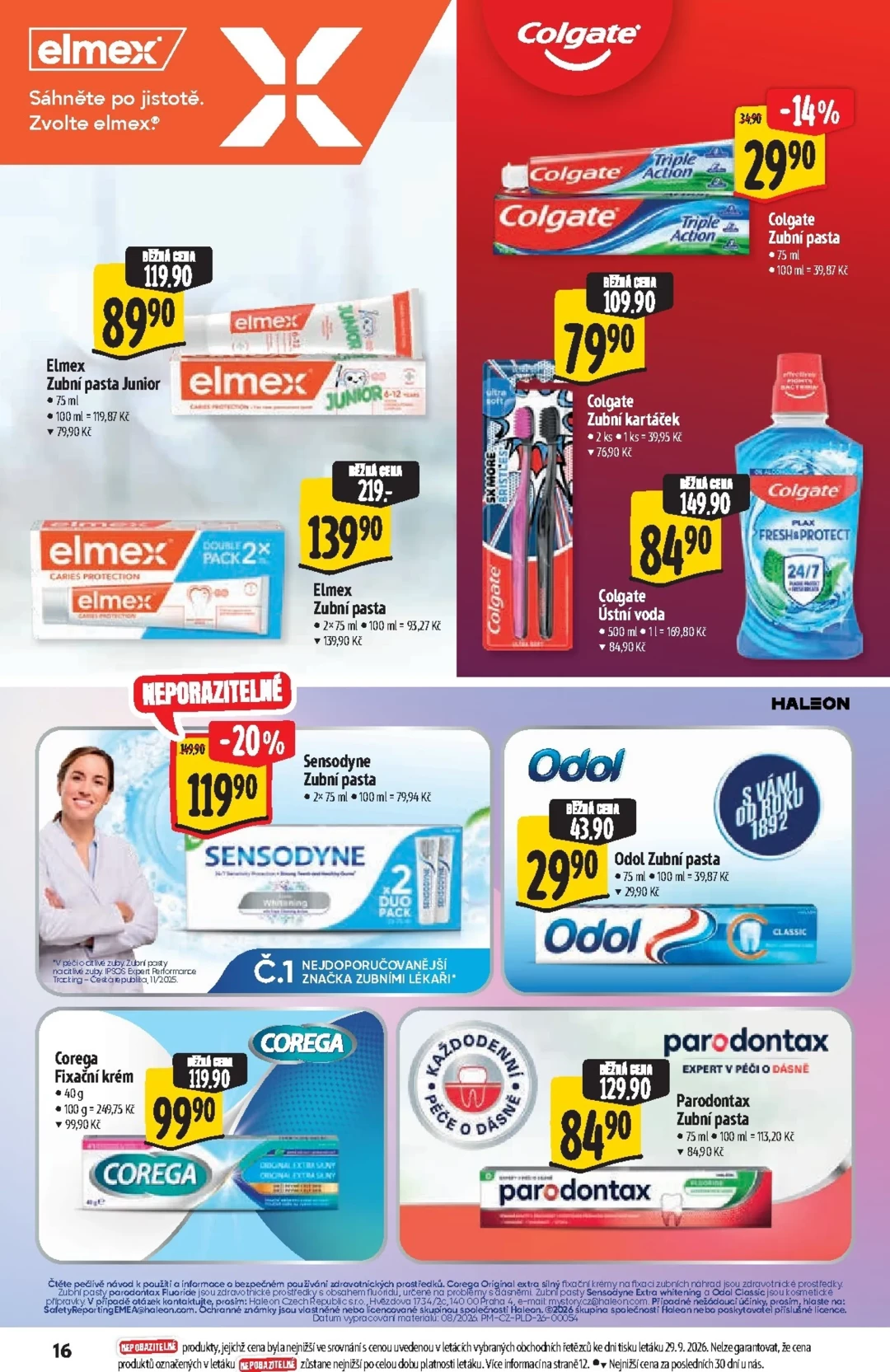 Originální strana 16 z 25 letáku Albert – Albert Supermarket - Značky