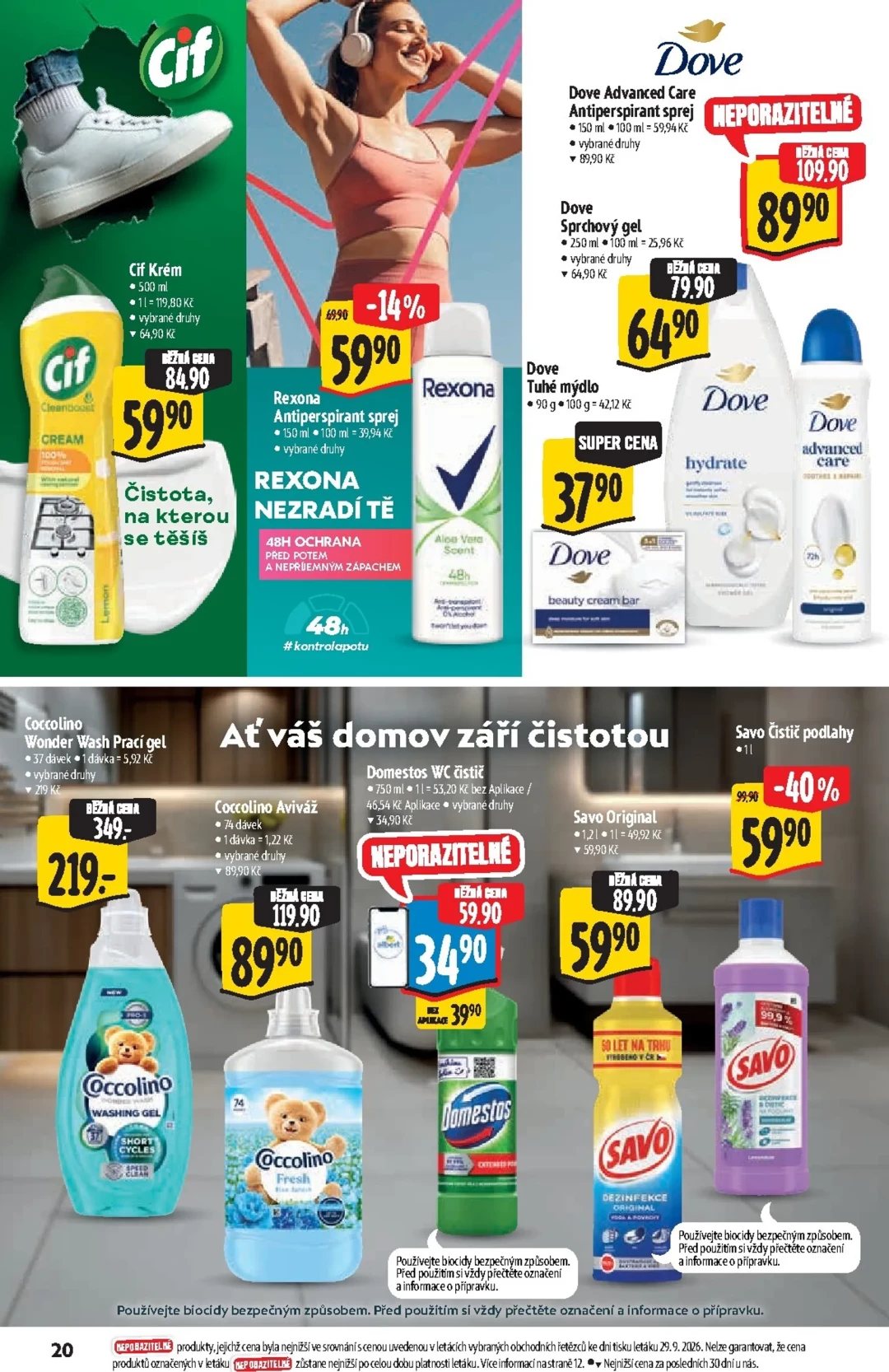 Originální strana 20 z 25 letáku Albert – Albert Supermarket - Značky