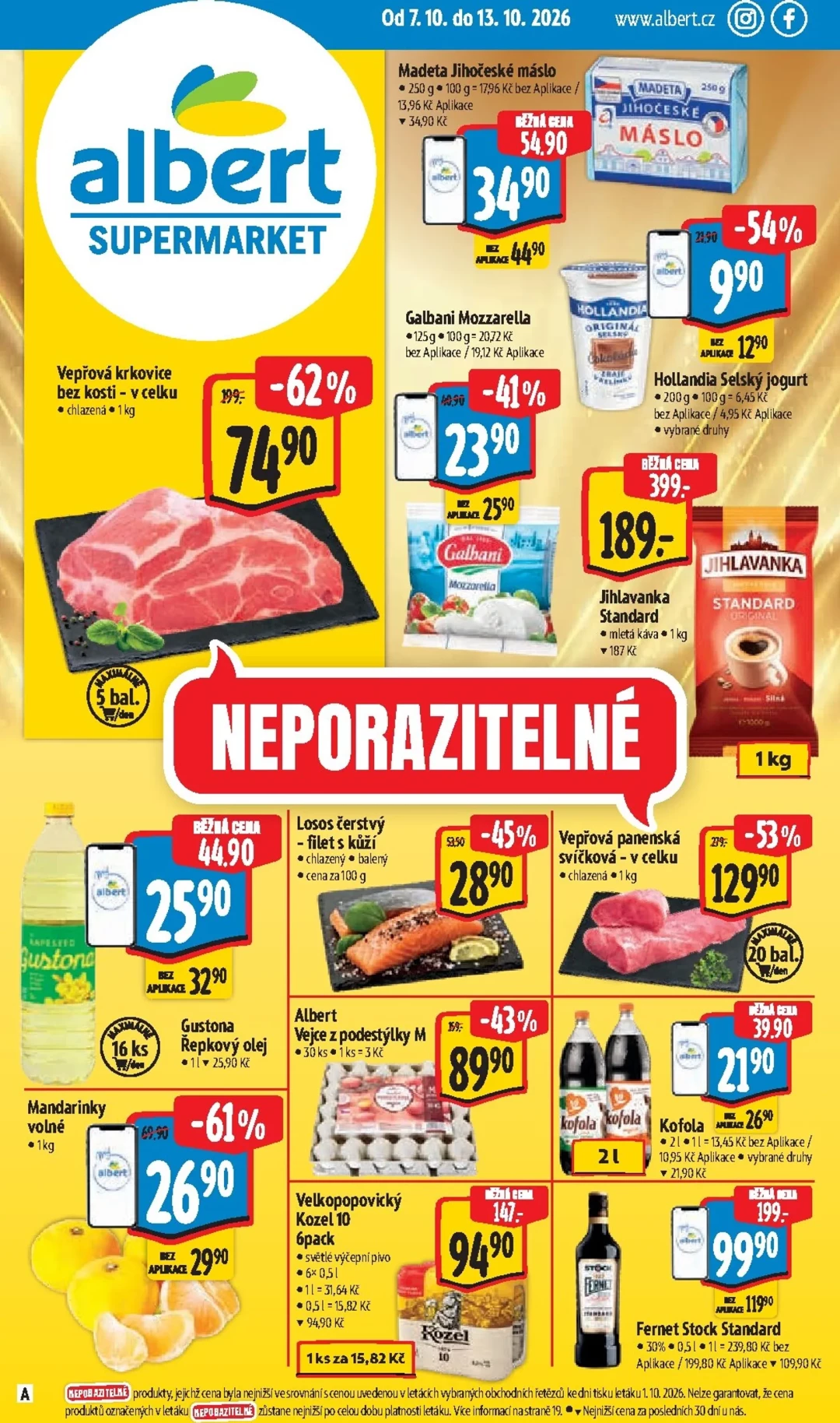 Originální strana 1 z 42 letáku Albert – Albert Supermarket