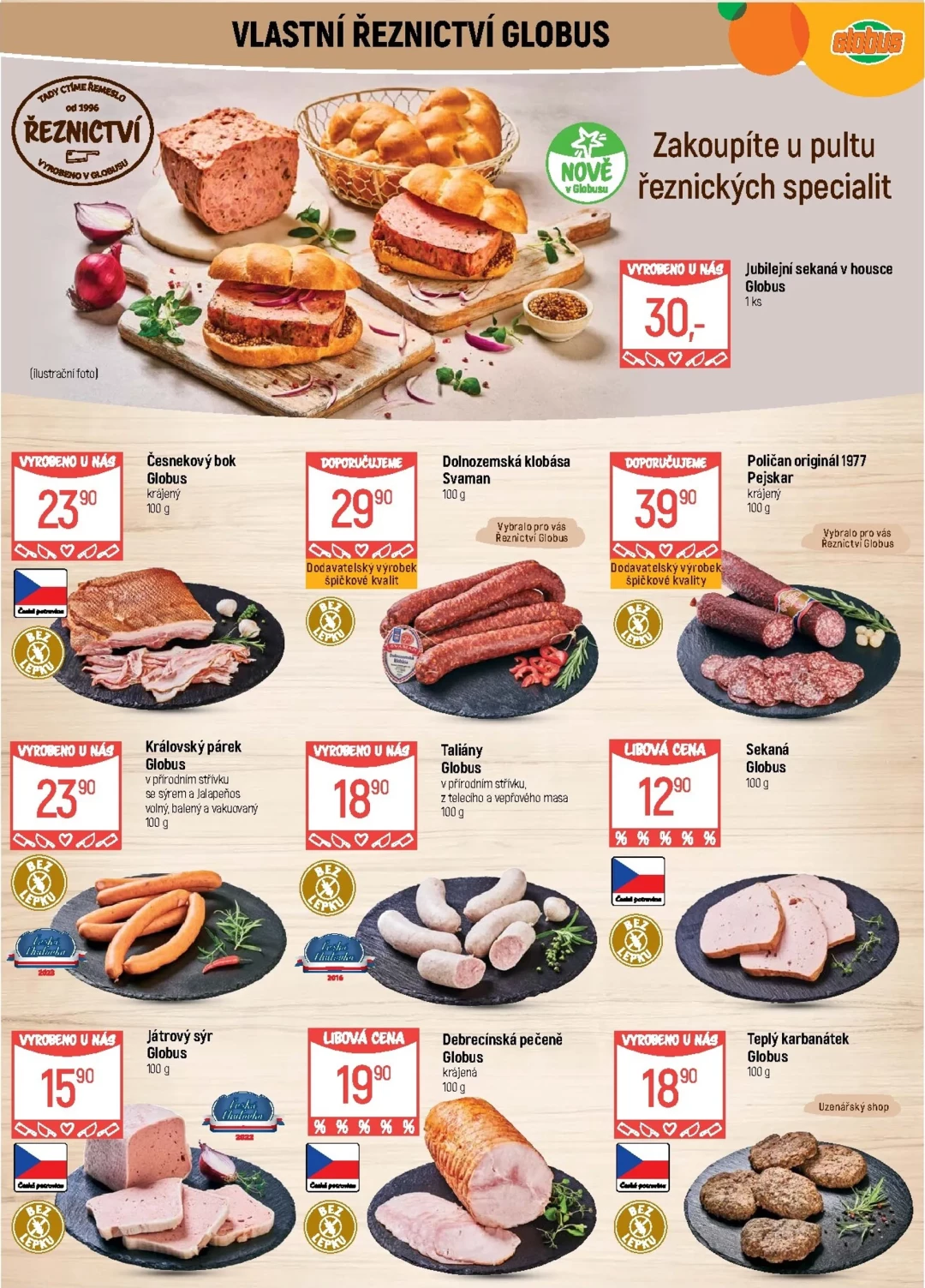 Originální strana 6 z 47 letáku Globus – Globus Praha - Černý Most
