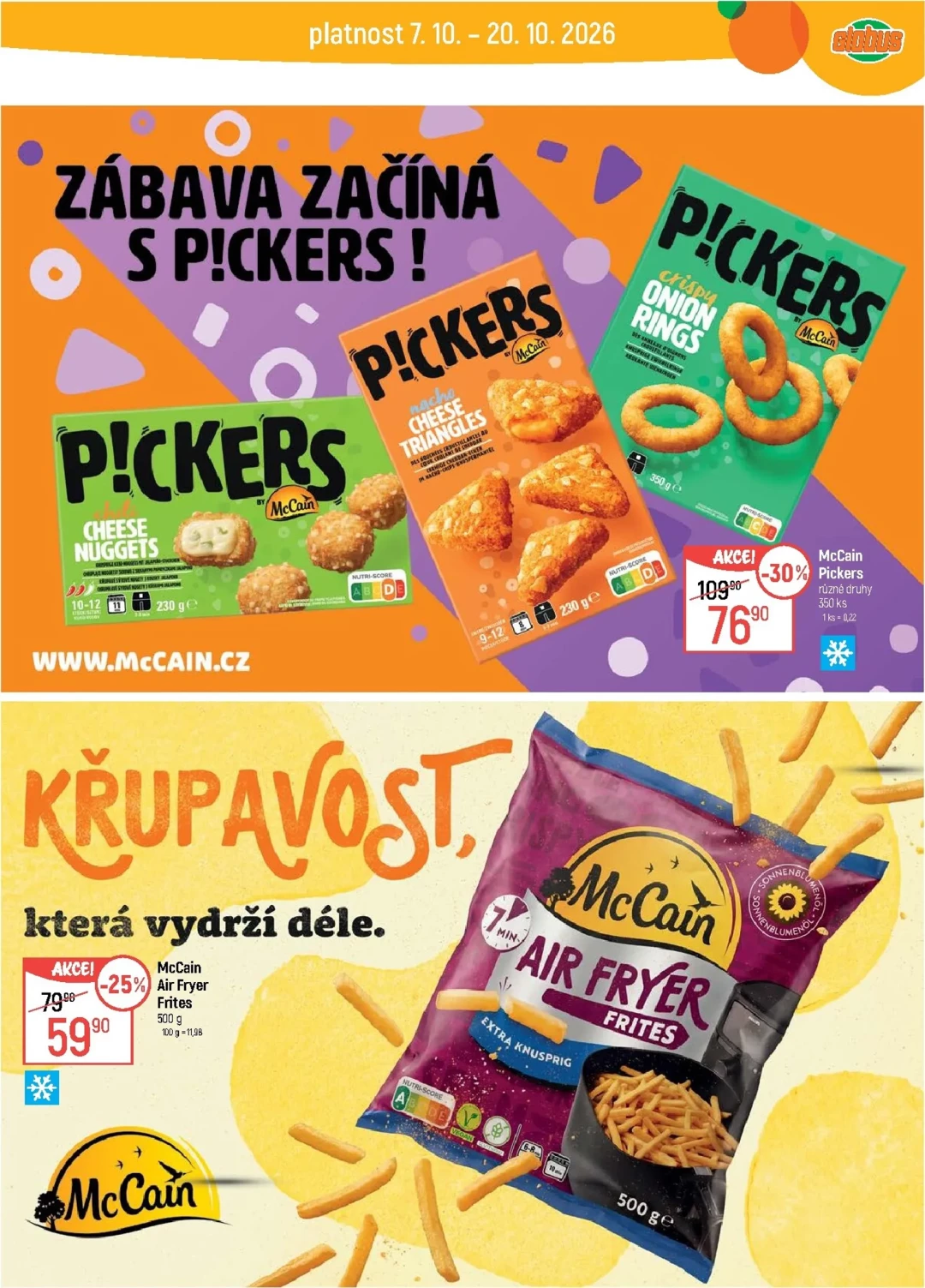 Originální strana 22 z 47 letáku Globus – Globus Praha - Černý Most