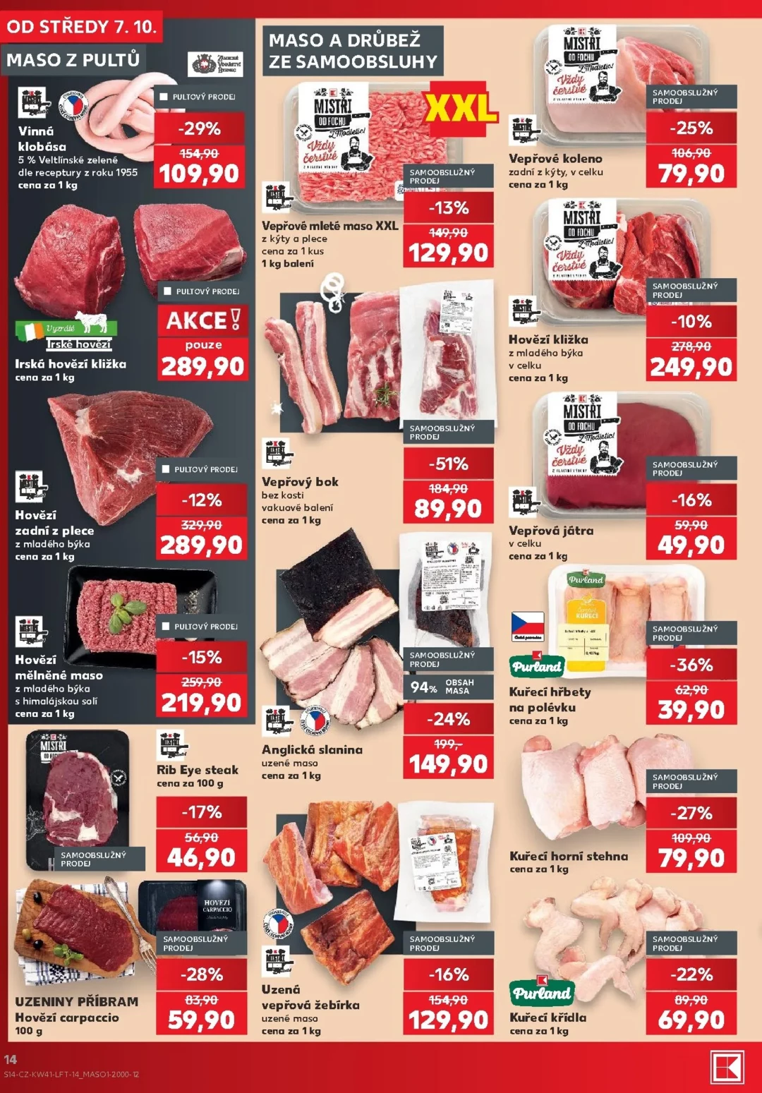 Originální strana 14 z 54 letáku Kaufland – Kaufland - Brno