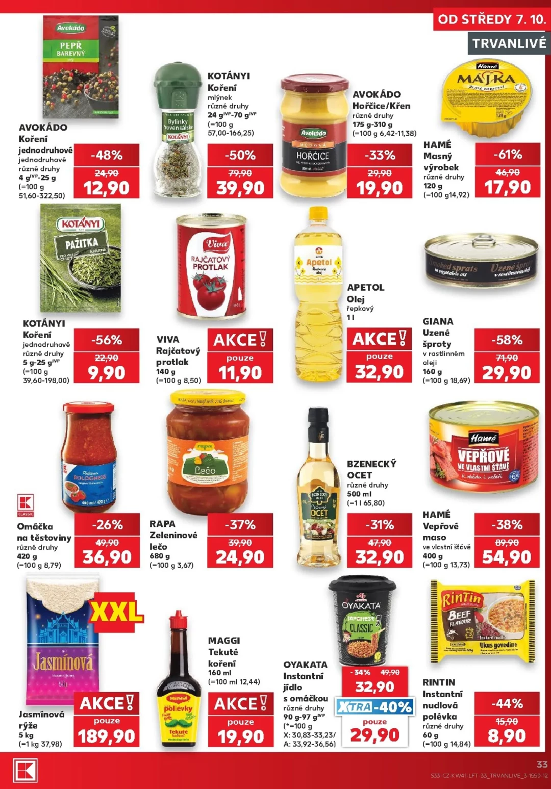 Originální strana 33 z 54 letáku Kaufland – Kaufland - Brno