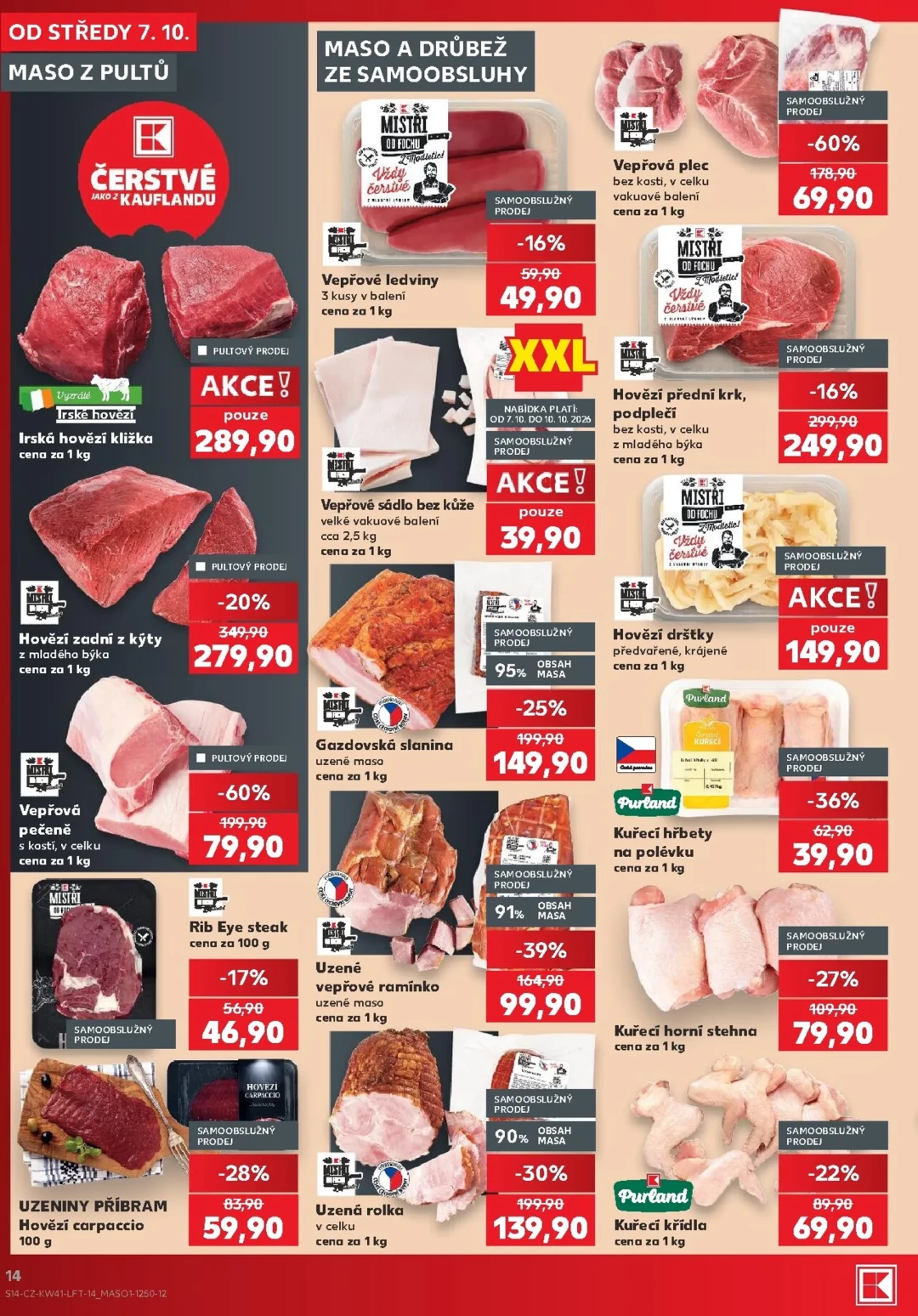 Originální strana 14 z 54 letáku Kaufland – Kaufland - Kolín