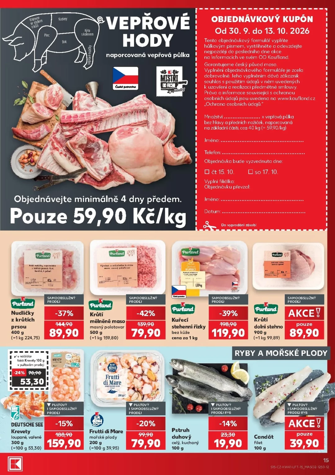 Originální strana 15 z 54 letáku Kaufland – Kaufland - Kolín