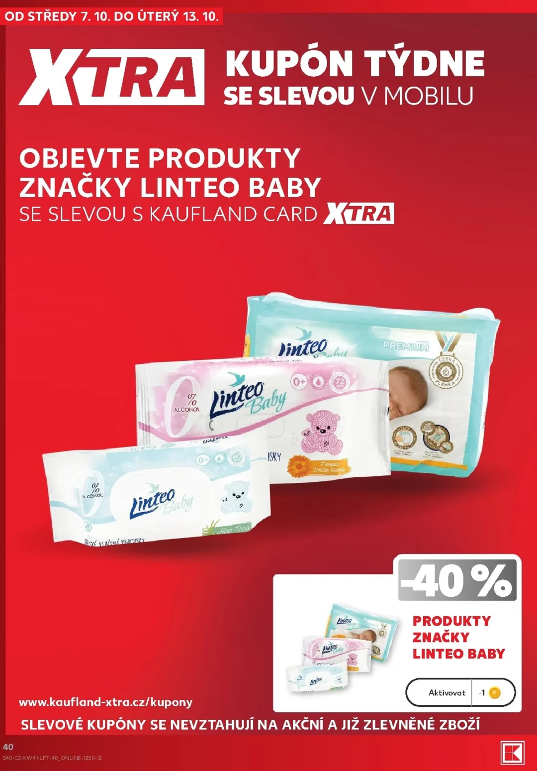 Originální strana 40 z 54 letáku Kaufland – Kaufland - Kolín