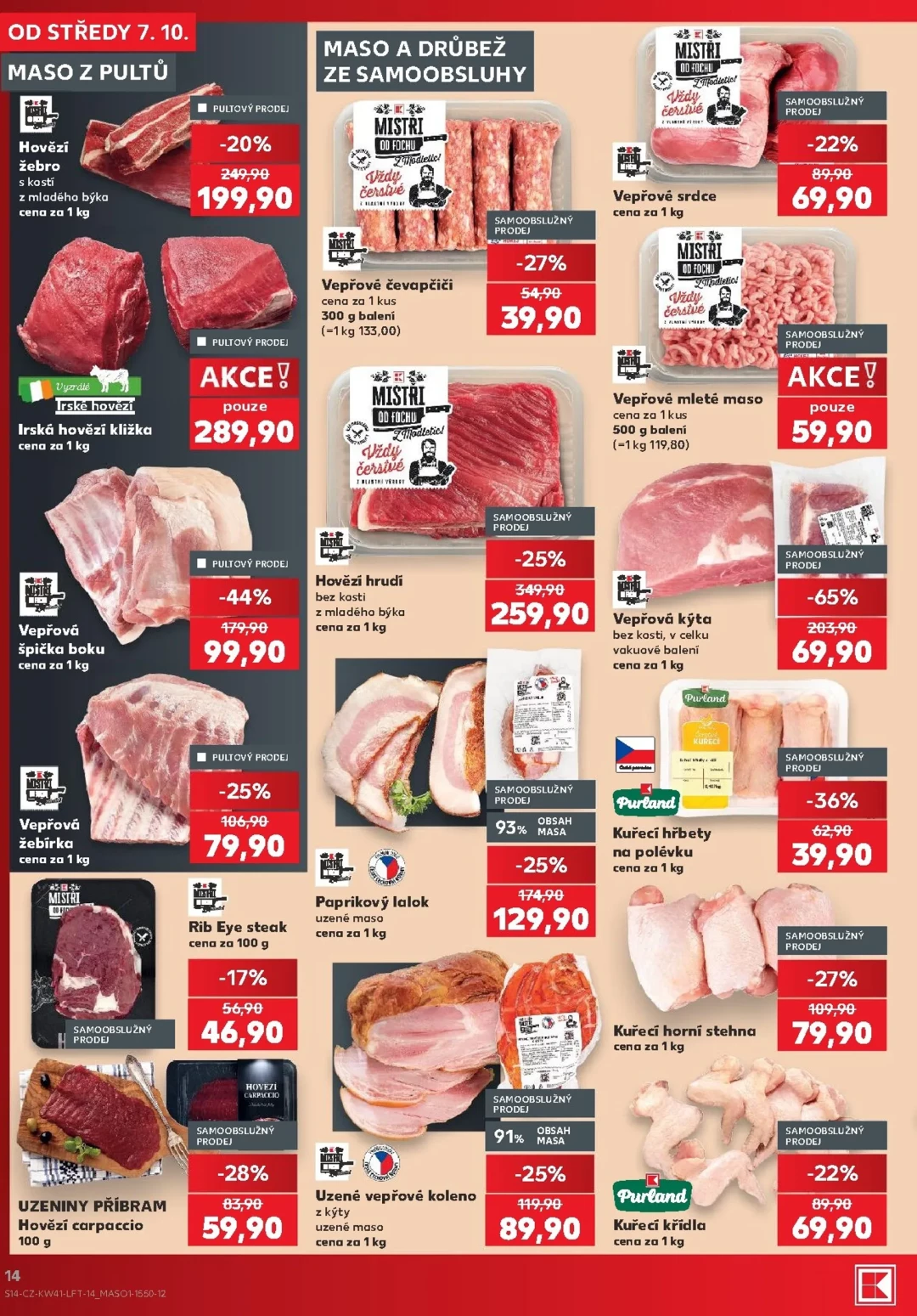 Originální strana 14 z 54 letáku Kaufland – Kaufland - Praha 4