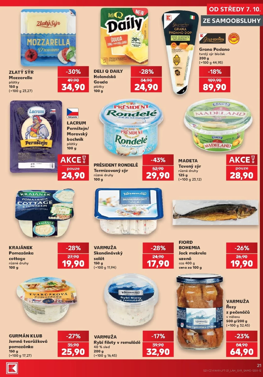 Originální strana 21 z 54 letáku Kaufland – Kaufland - Praha 4