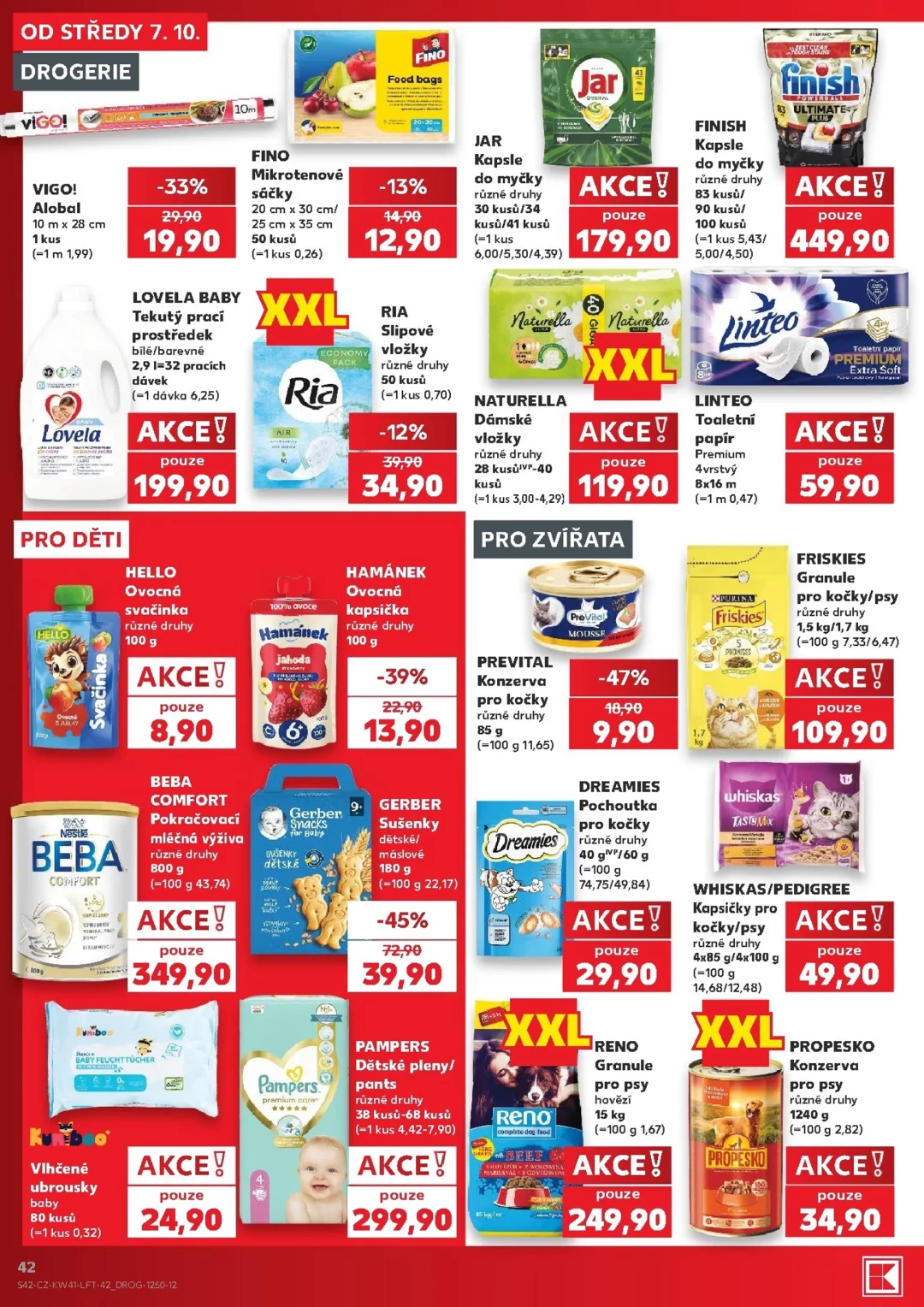 Originální strana 42 z 54 letáku Kaufland – Kaufland - Praha 4
