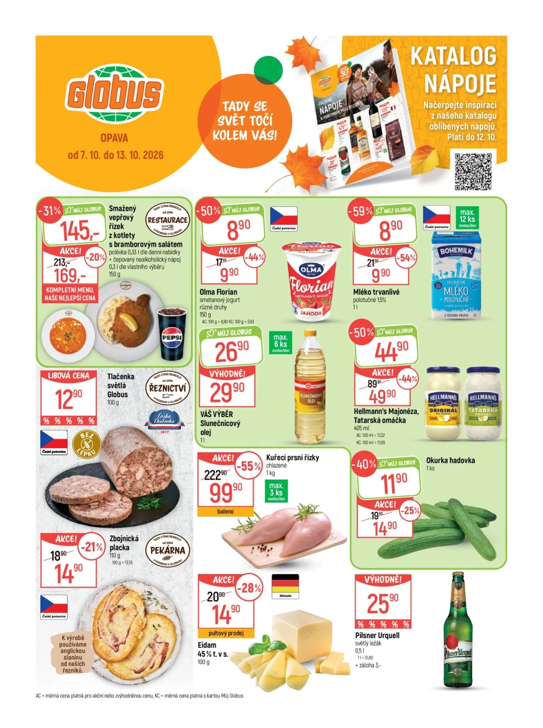 Originální strana 1 z 47 letáku Globus – Globus Opava