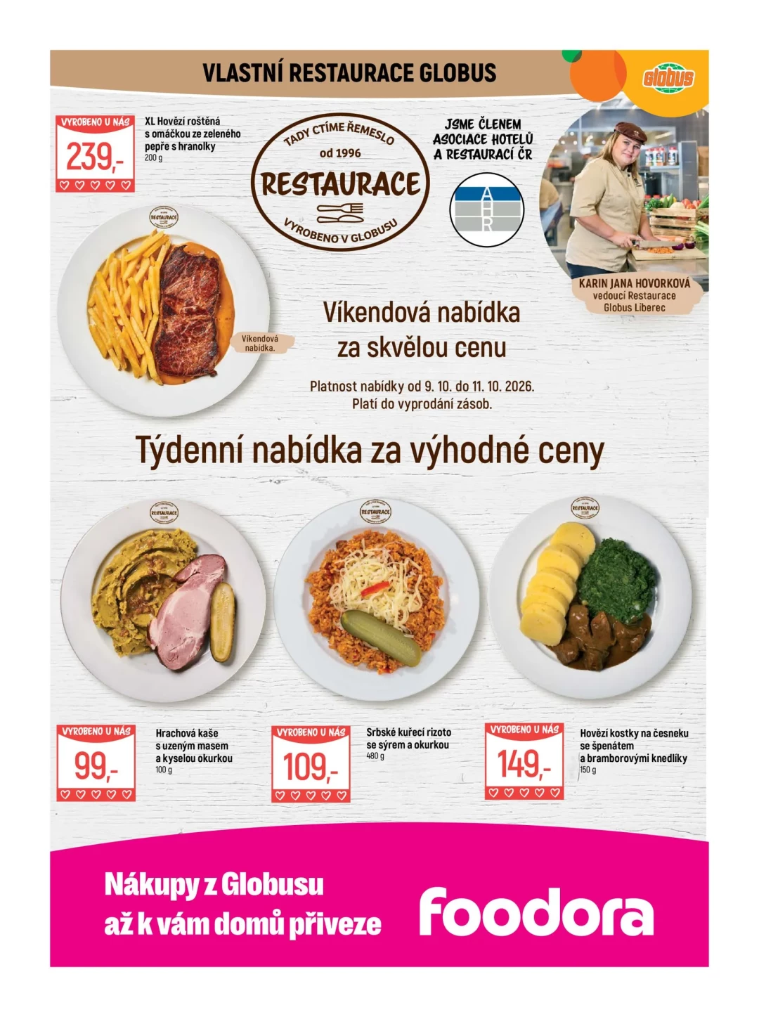 Originální strana 8 z 47 letáku Globus – Globus Liberec
