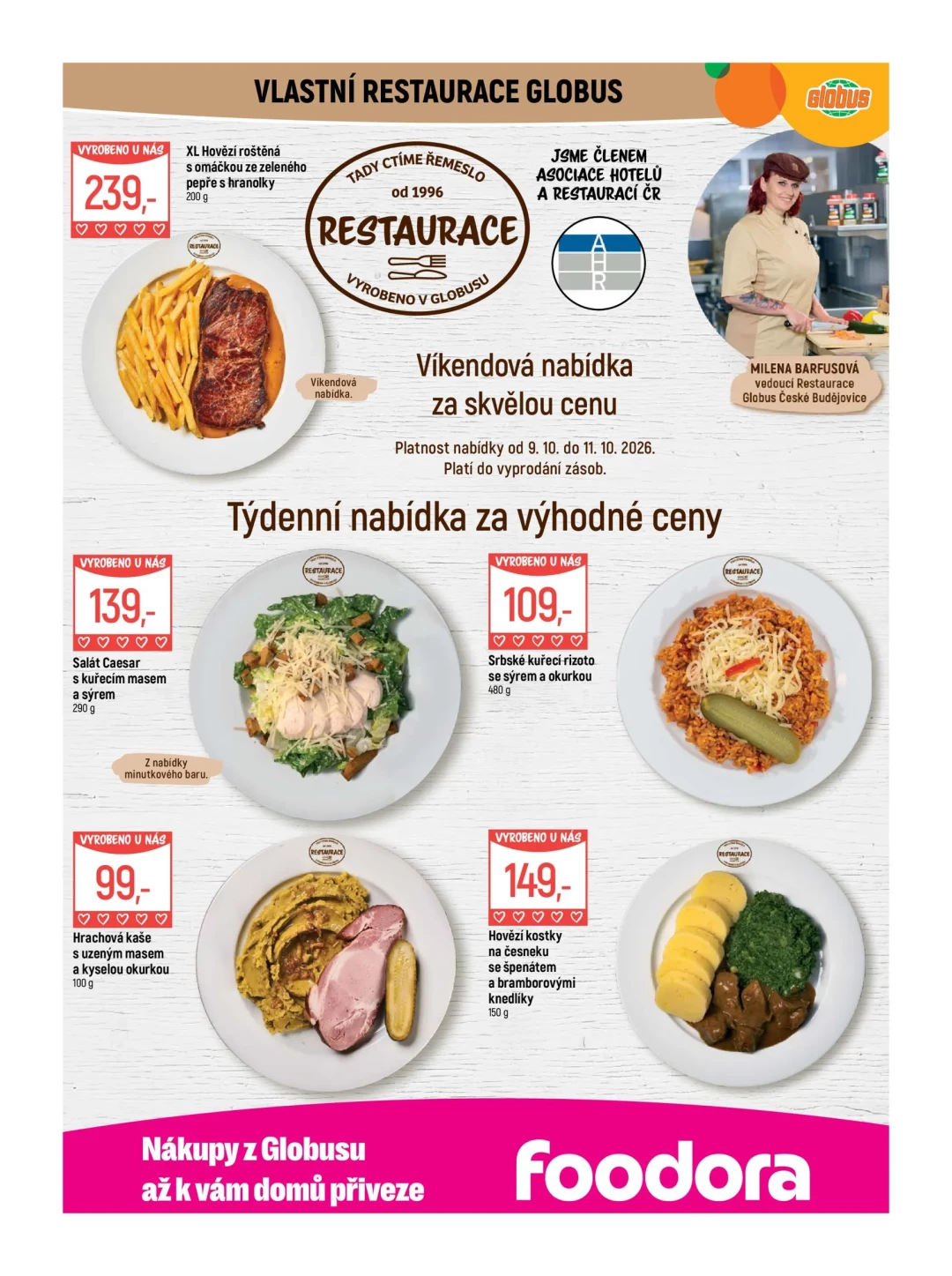 Originální strana 8 z 47 letáku Globus – Globus České Budějovice