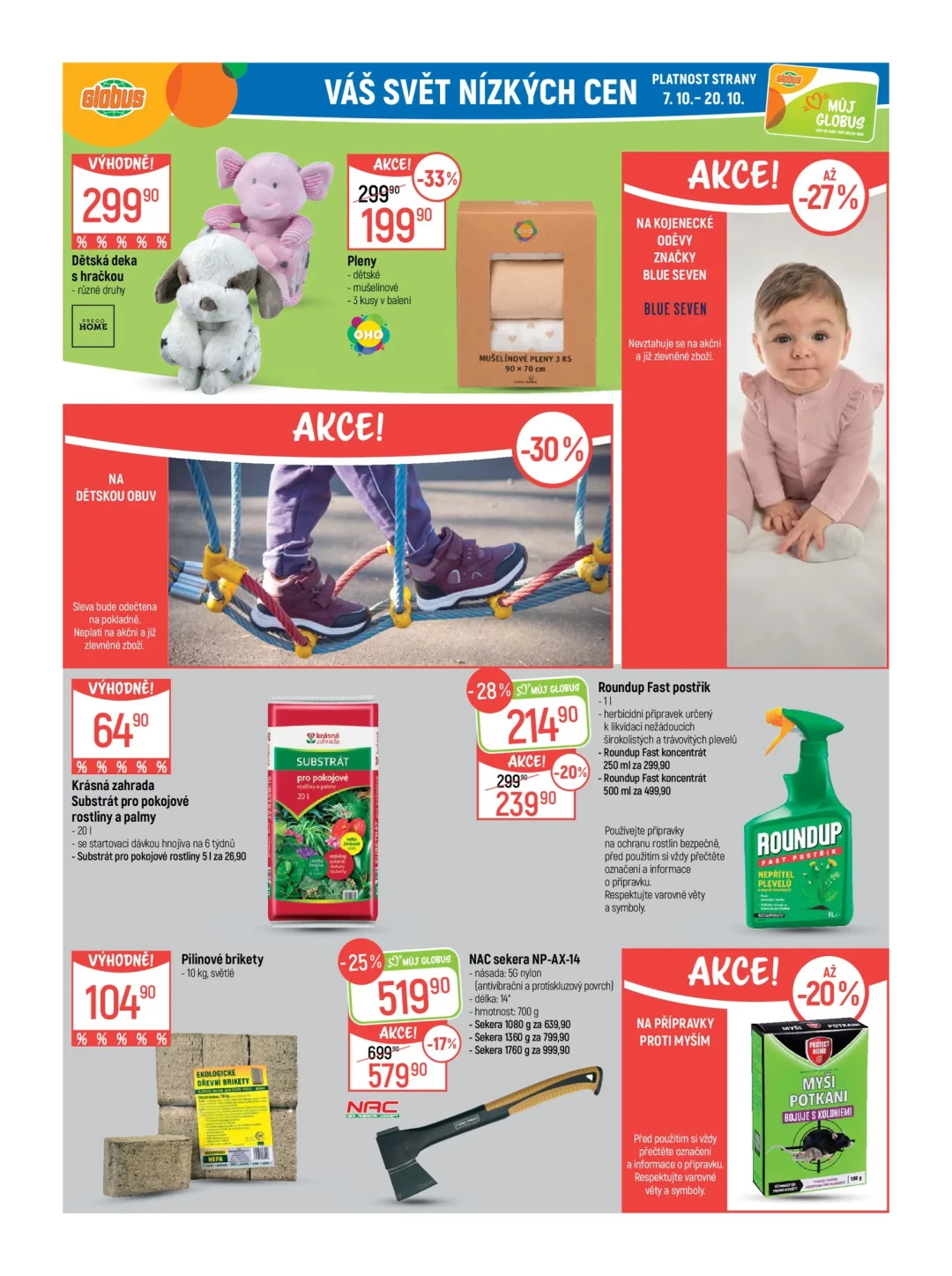 Originální strana 34 z 46 letáku Globus – Globus Praha–Štěrboholy