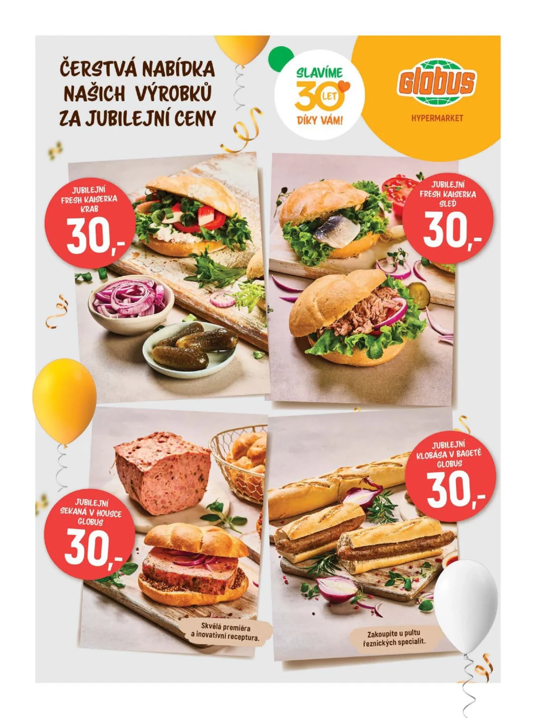 Originální strana 37 z 46 letáku Globus – Globus Praha–Štěrboholy