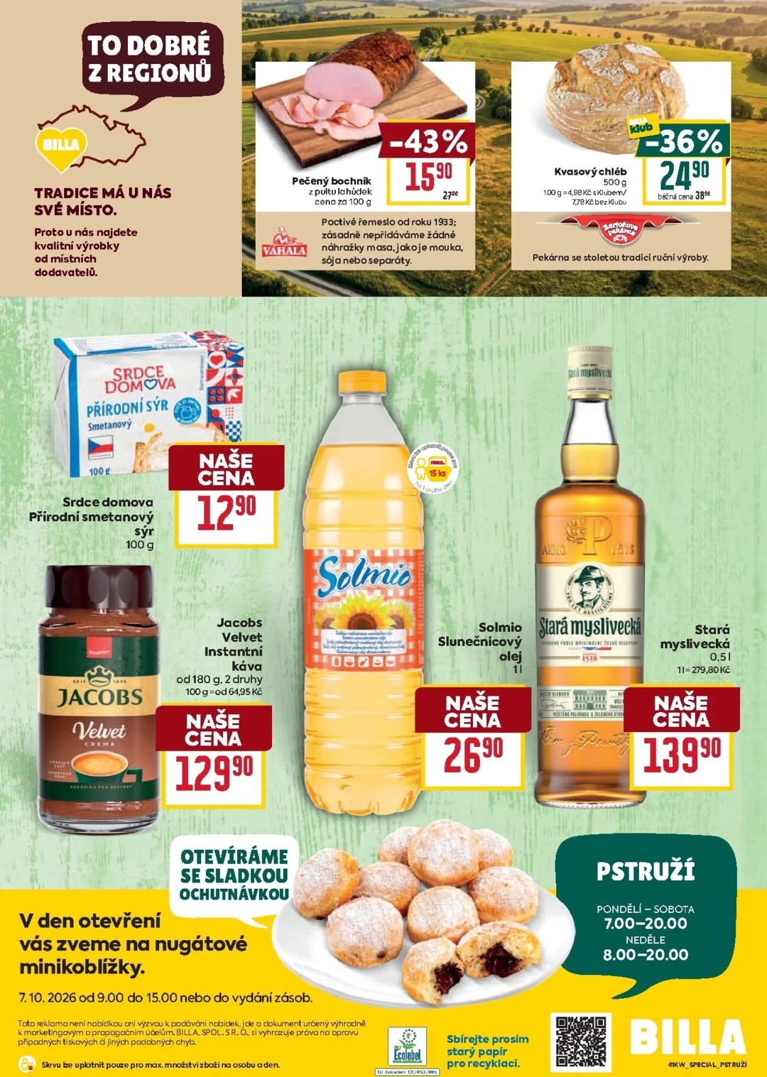 Originální strana 4 z 4 letáku Billa – Billa - Pstruží