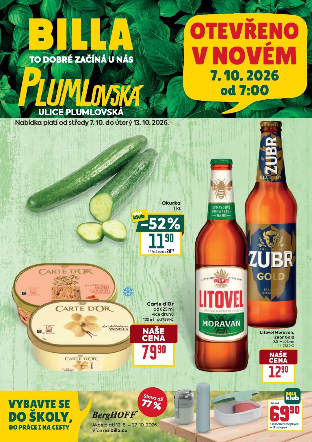 Originální strana 1 z 2 letáku Billa – Billa - Prostějov