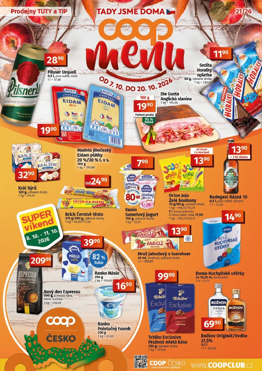 Originální strana 1 z 10 letáku COOP – Coop - Tuty-Tip Menu