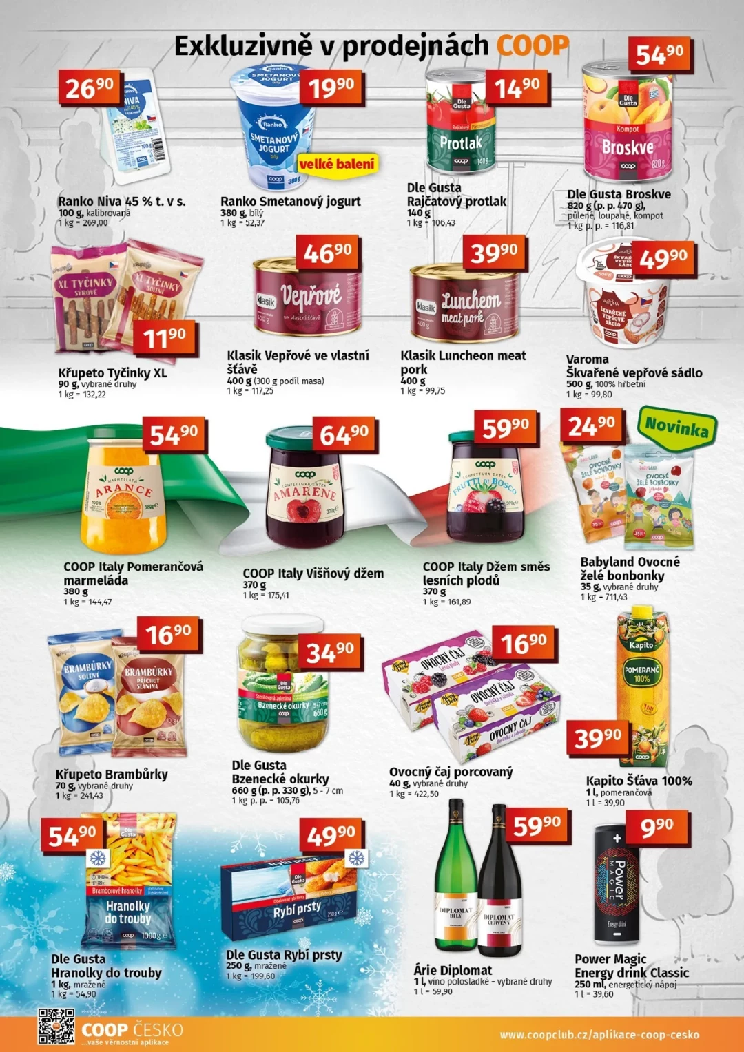 Originální strana 2 z 10 letáku COOP – Coop - Tuty-Tip Menu