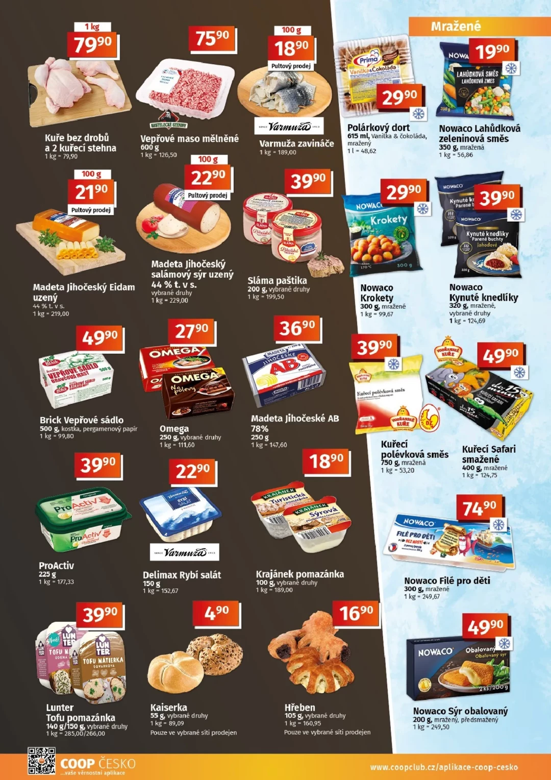 Originální strana 4 z 10 letáku COOP – Coop - Tuty-Tip Menu
