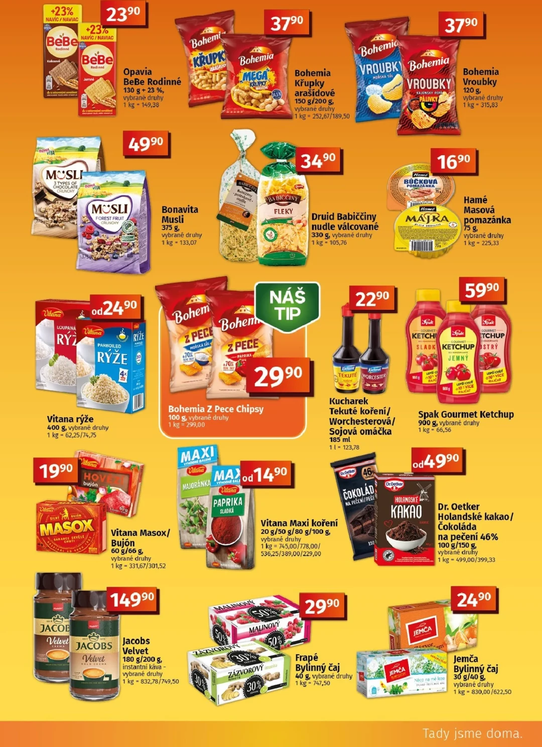 Originální strana 7 z 10 letáku COOP – Coop - Tuty-Tip Menu