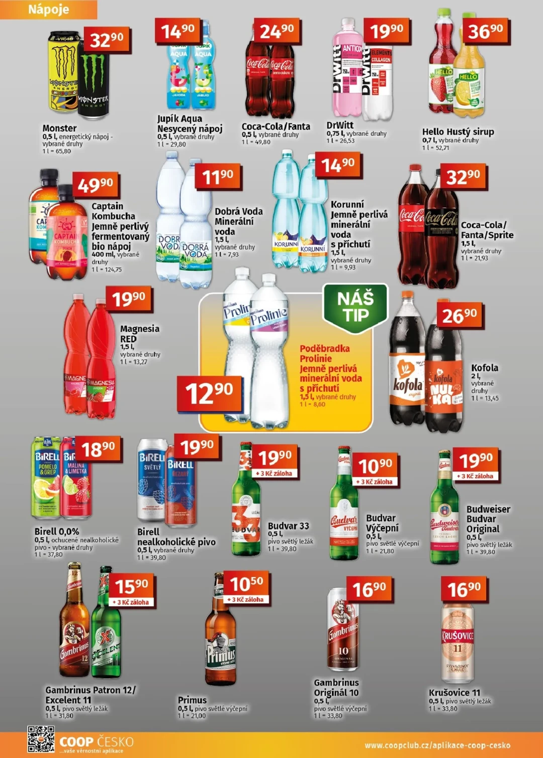 Originální strana 8 z 10 letáku COOP – Coop - Tuty-Tip Menu