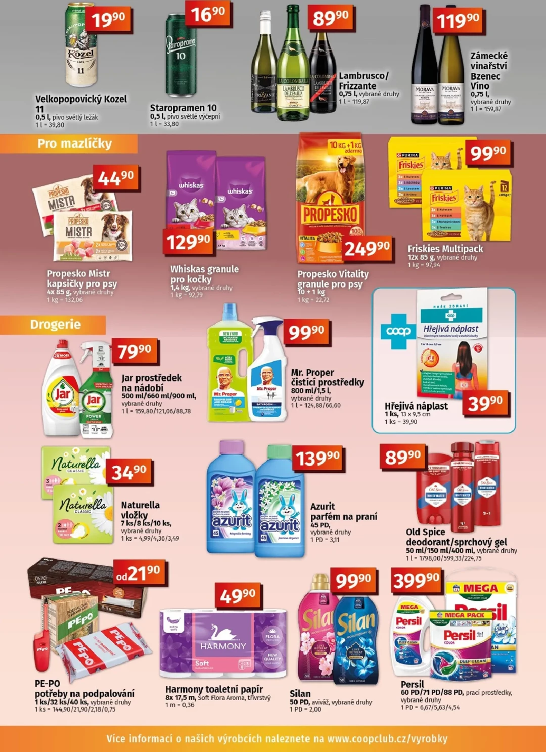 Originální strana 9 z 10 letáku COOP – Coop - Tuty-Tip Menu