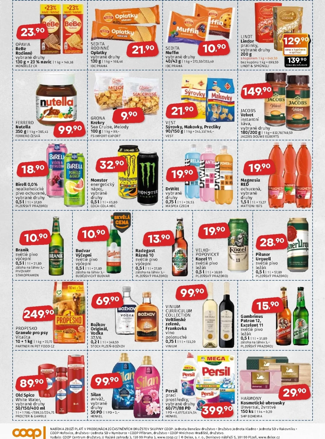 Originální strana 3 z 4 letáku COOP – Coop - Střední Čechy