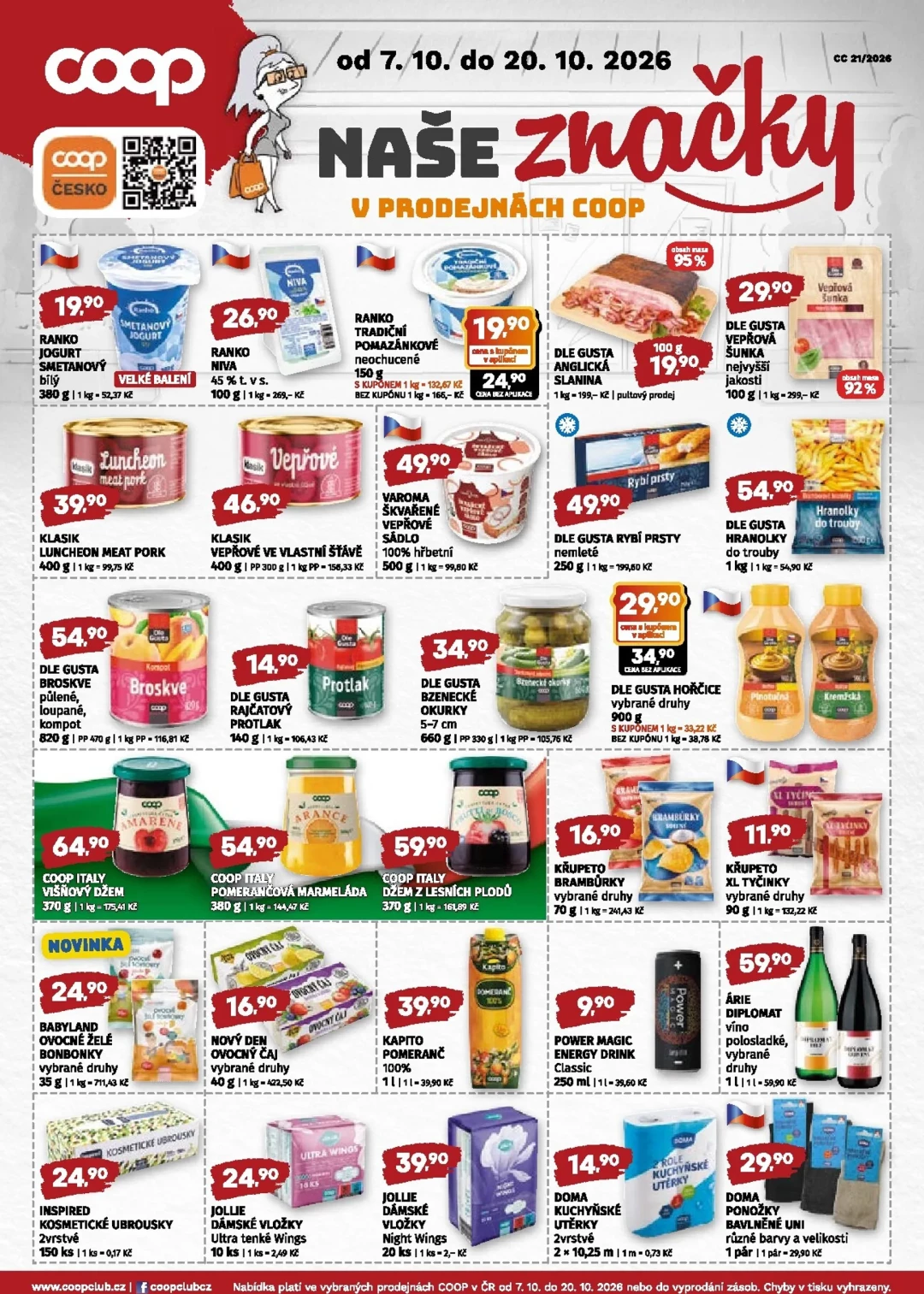 Originální strana 4 z 4 letáku COOP – Coop - Střední Čechy