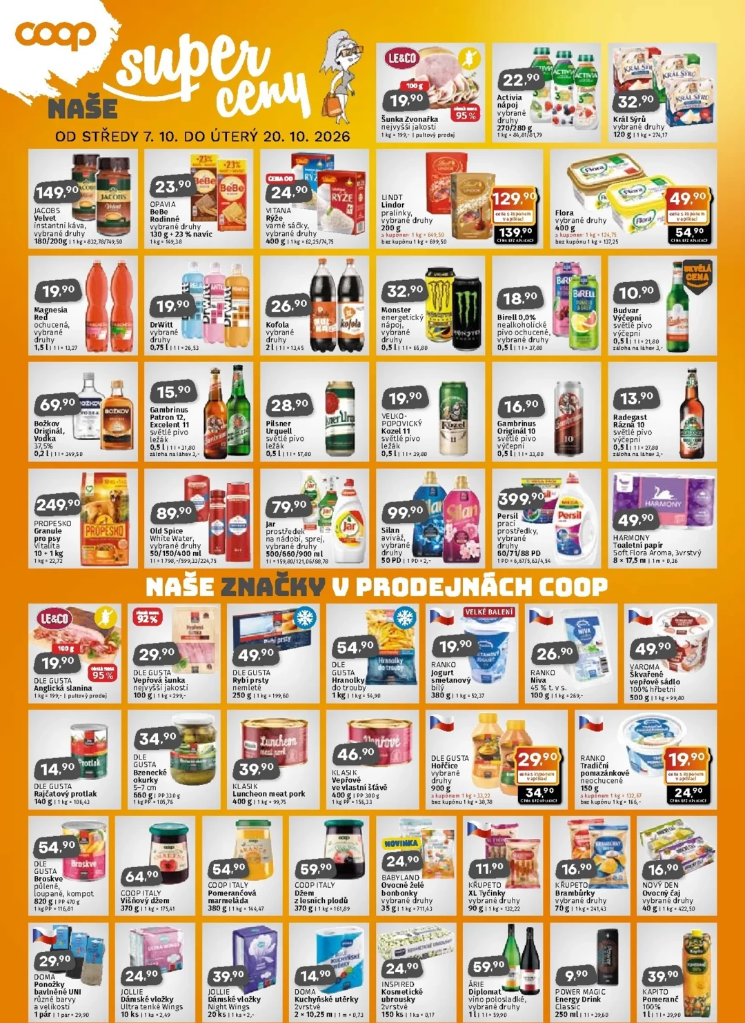 Originální strana 2 z 2 letáku COOP – Coop - Jižní Čechy