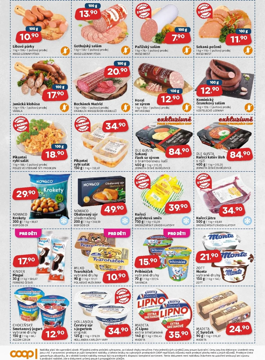 Originální strana 2 z 4 letáku COOP – Coop - Západní Čechy