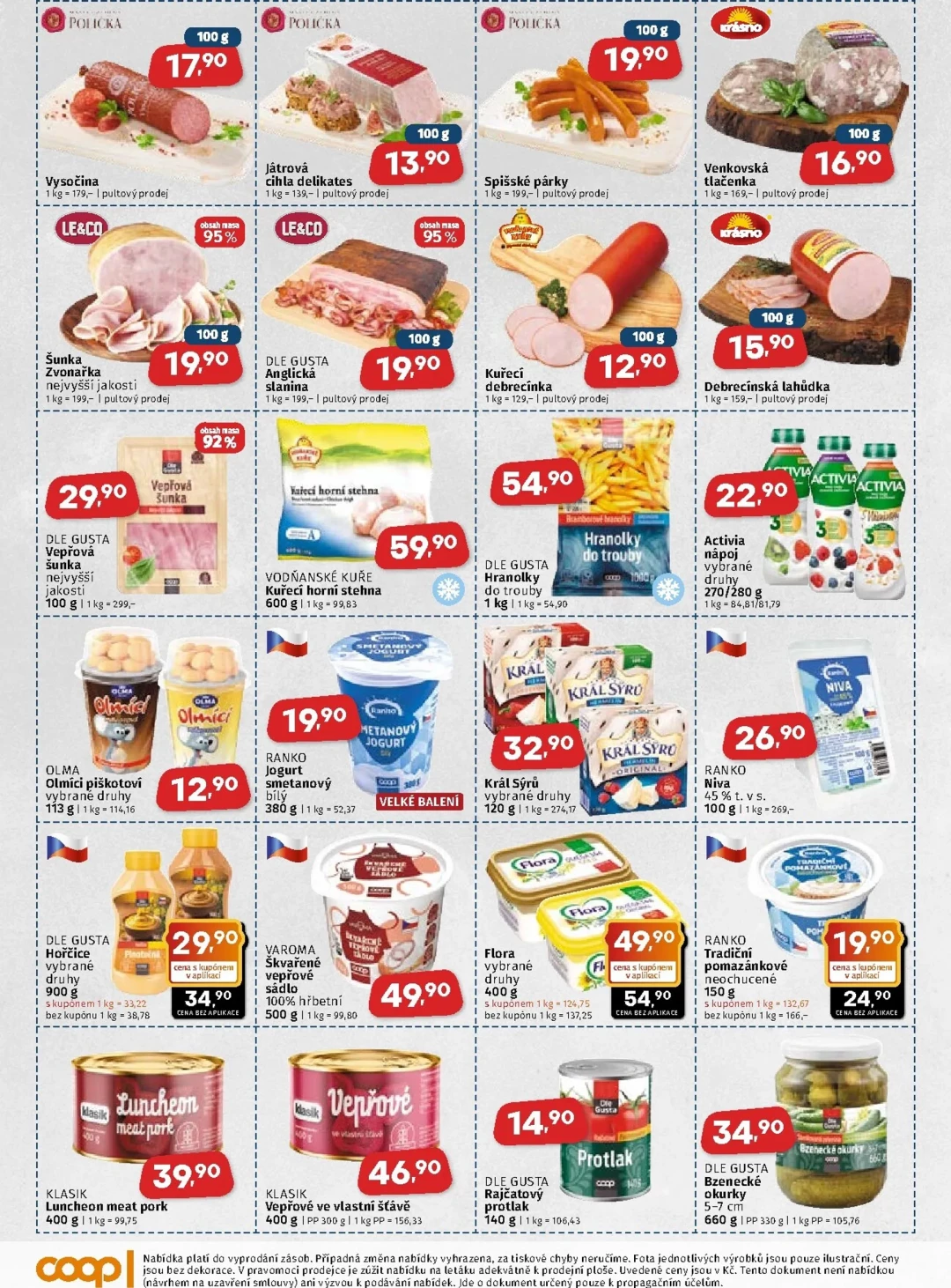 Originální strana 2 z 4 letáku COOP – Coop - Východní Čechy