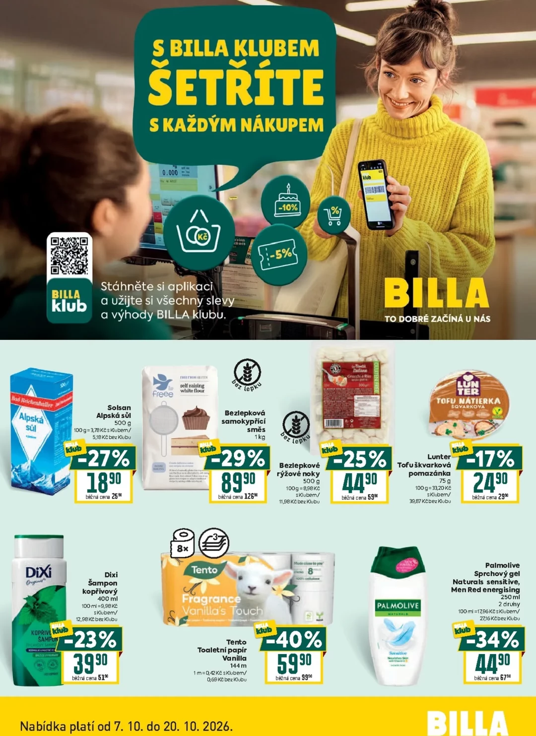 Originální strana 2 z 2 letáku Billa – Billa - Klub