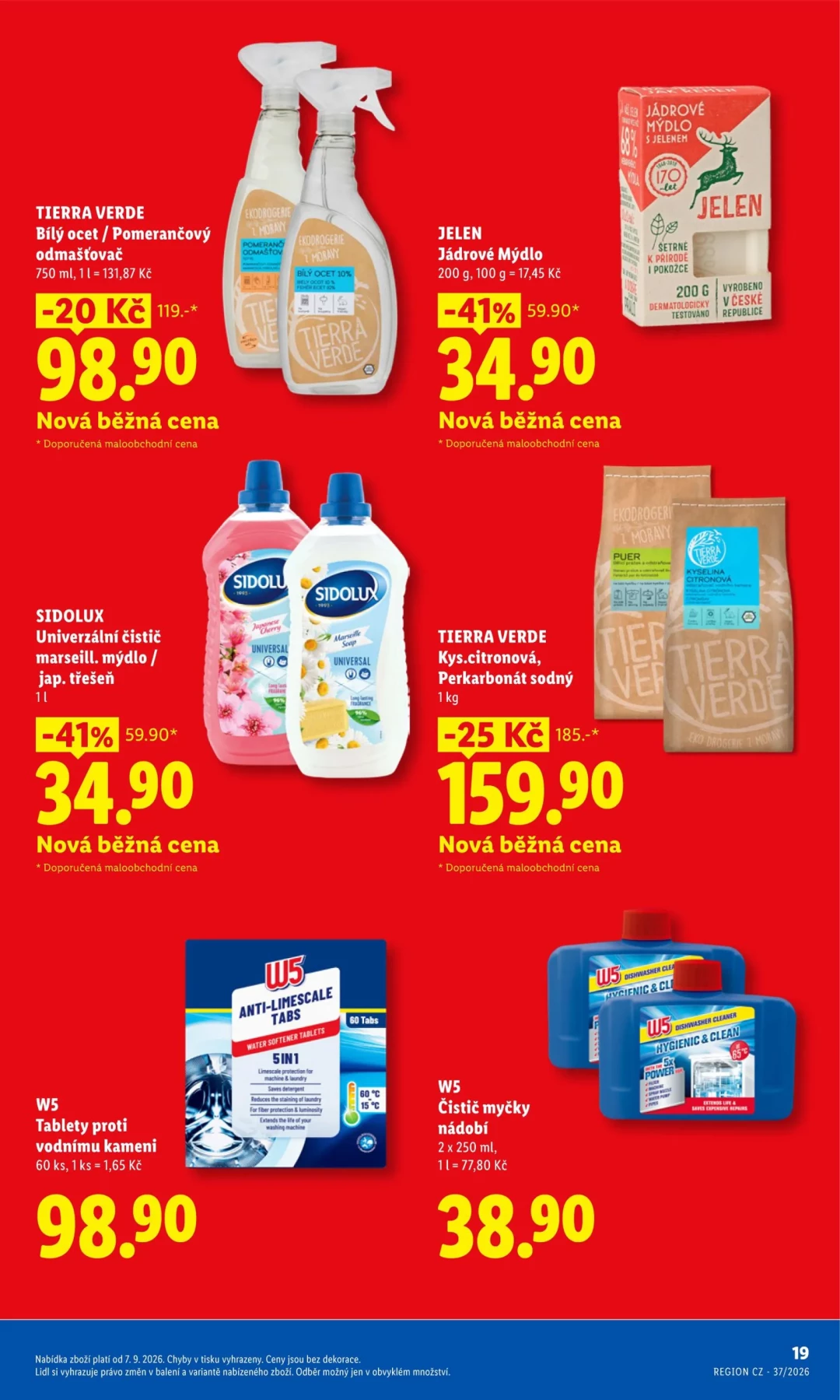 Originální strana 19 z 33 letáku Lidl – Lidl - Ceny v klidu