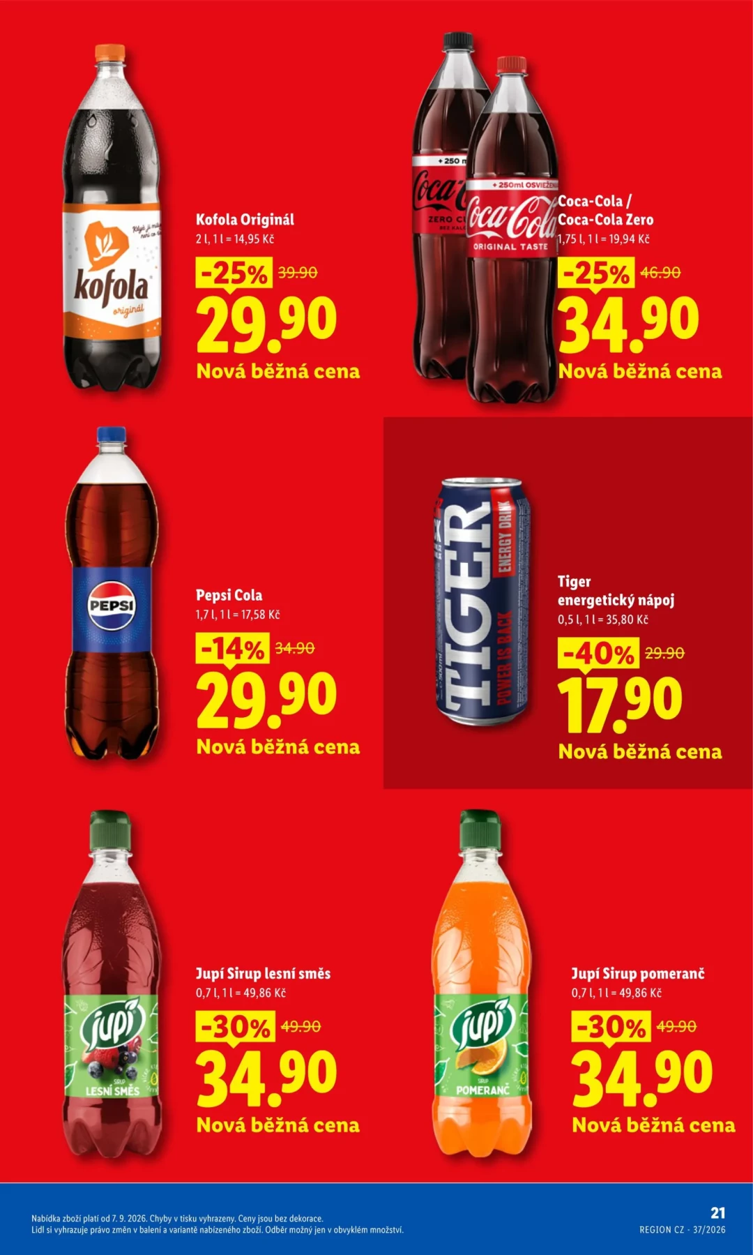 Originální strana 21 z 33 letáku Lidl – Lidl - Ceny v klidu