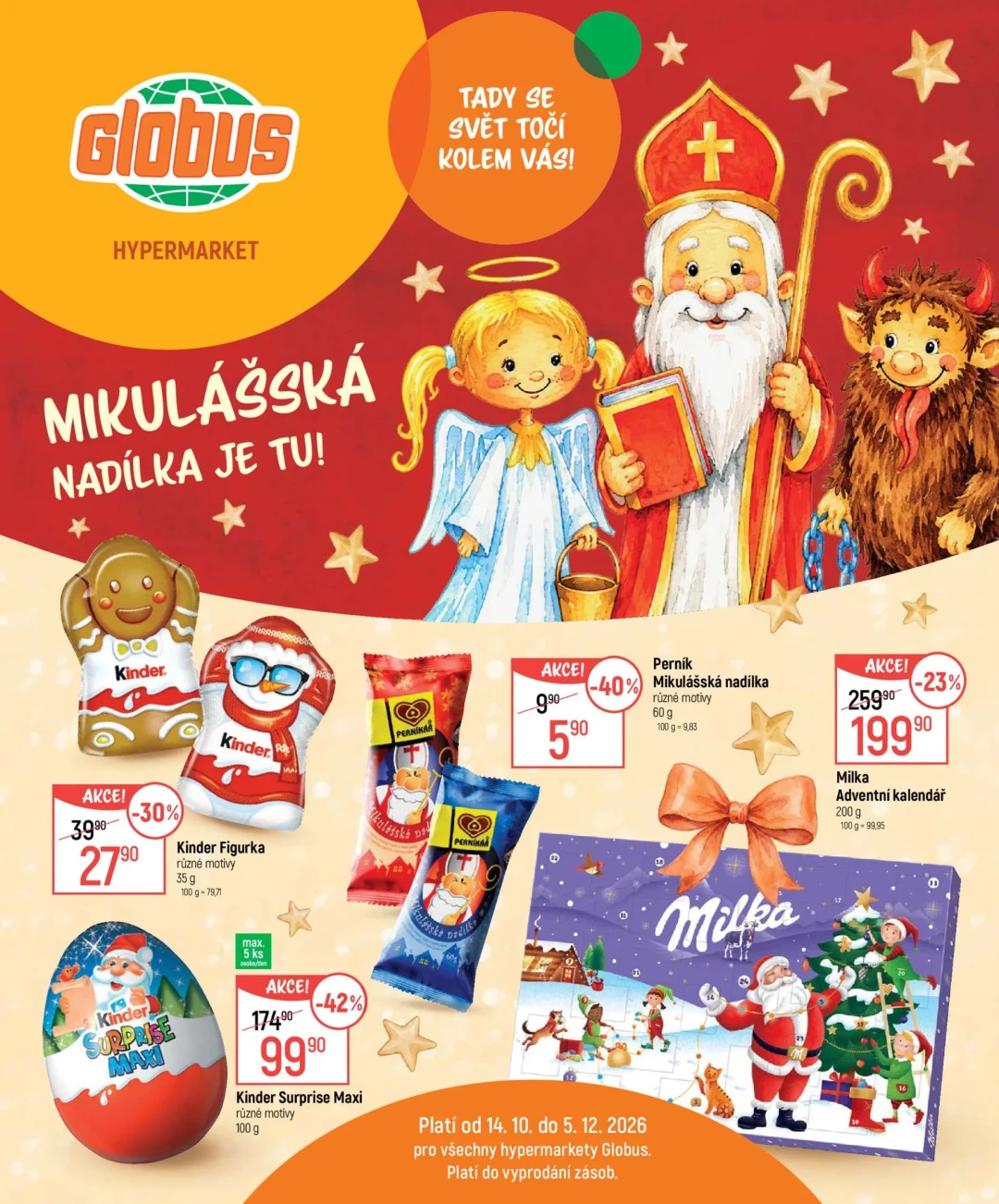 Originální strana 1 z 8 letáku Globus – Globus - Mikuláš