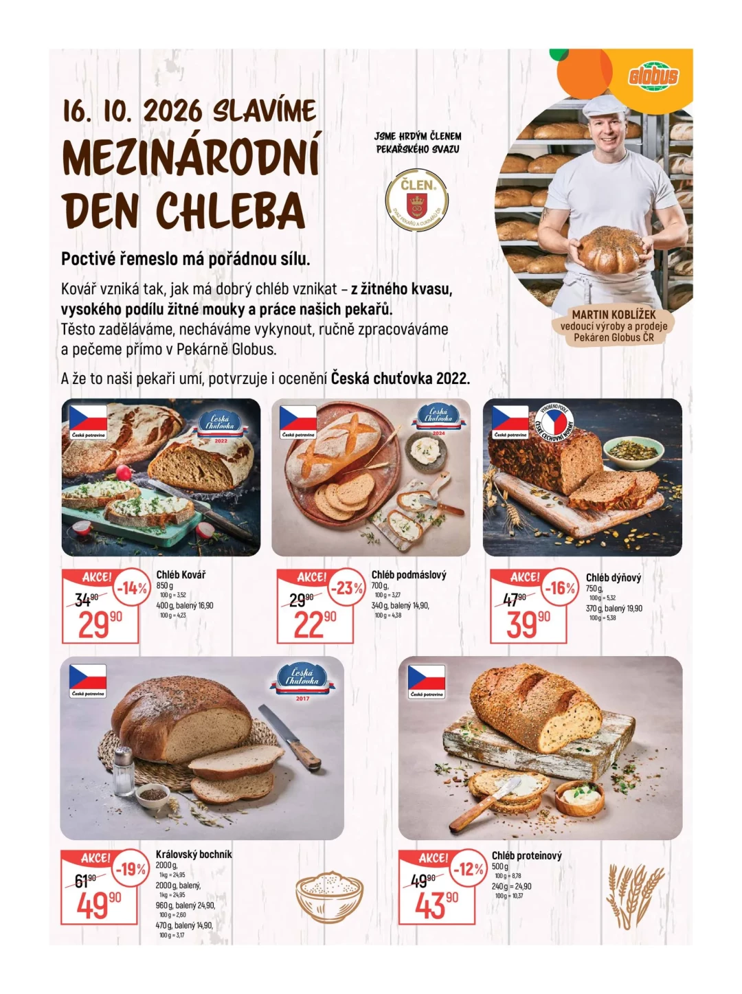 Originální strana 8 z 56 letáku Globus – Globus Chomutov