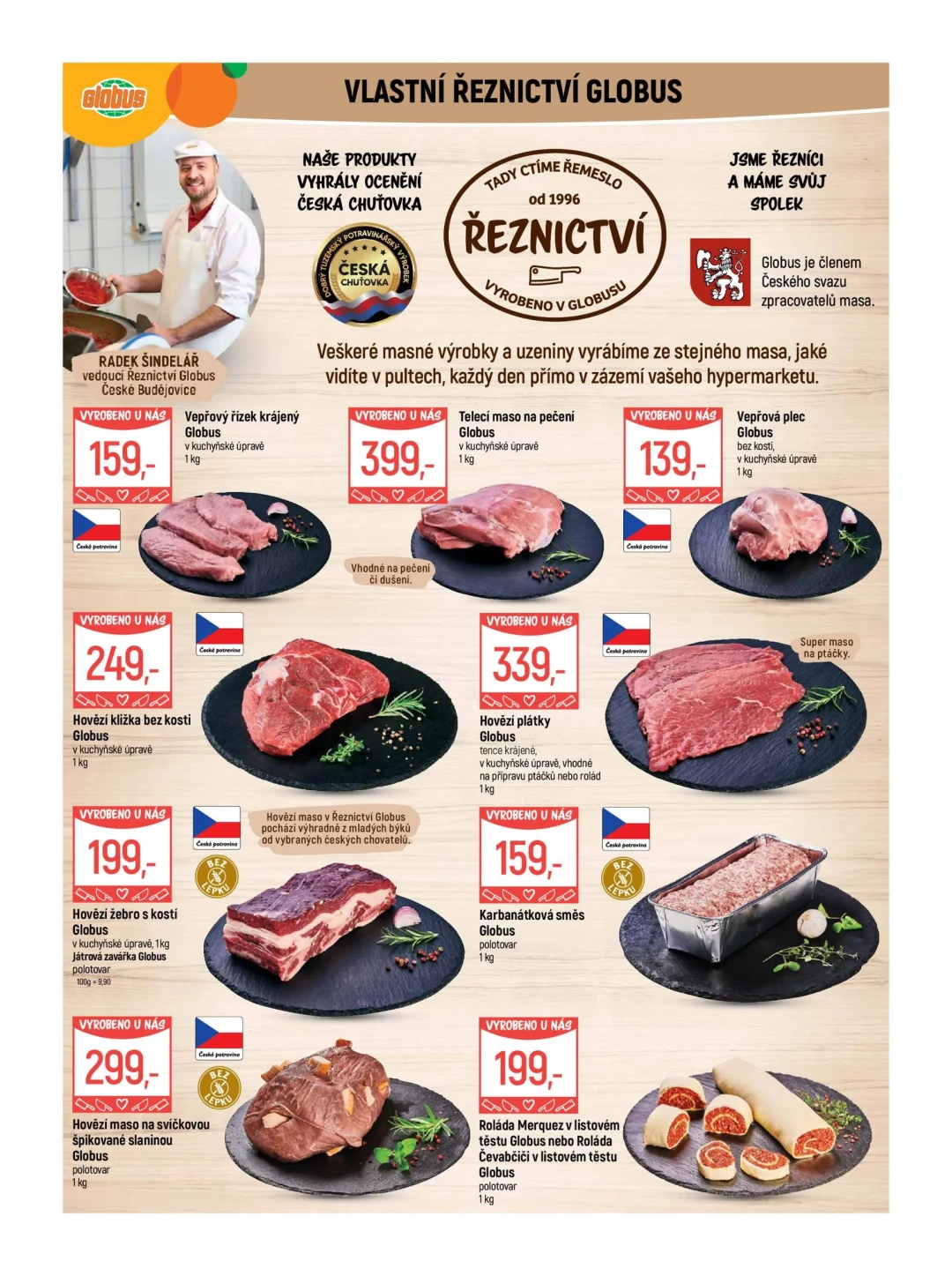 Originální strana 5 z 56 letáku Globus – Globus České Budějovice
