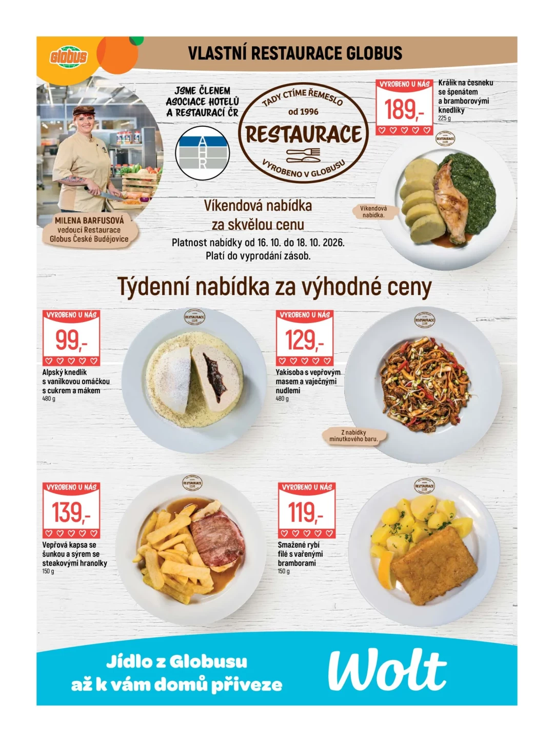 Originální strana 9 z 56 letáku Globus – Globus České Budějovice