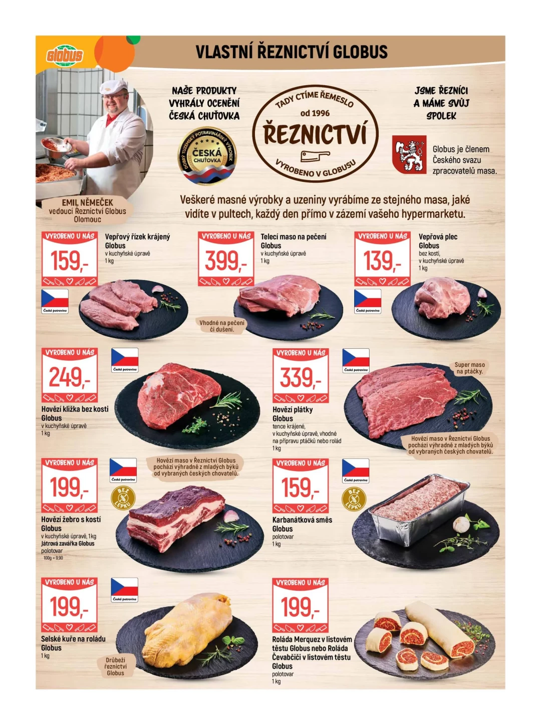 Originální strana 5 z 56 letáku Globus – Globus Olomouc