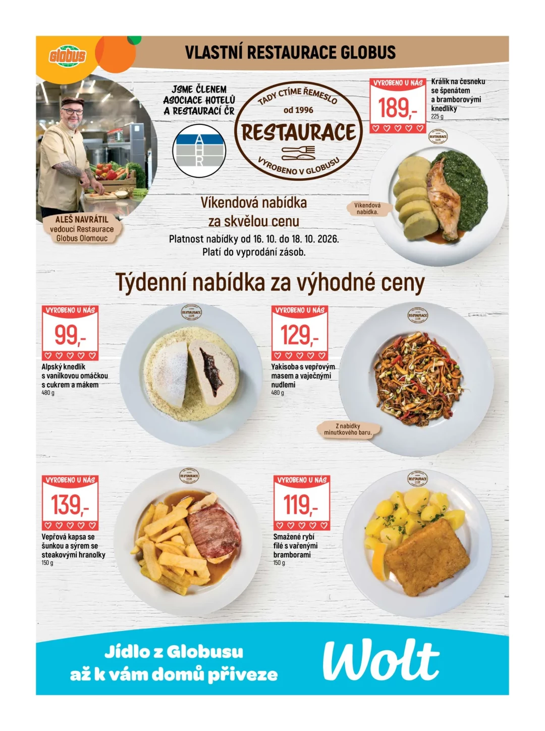 Originální strana 9 z 56 letáku Globus – Globus Olomouc