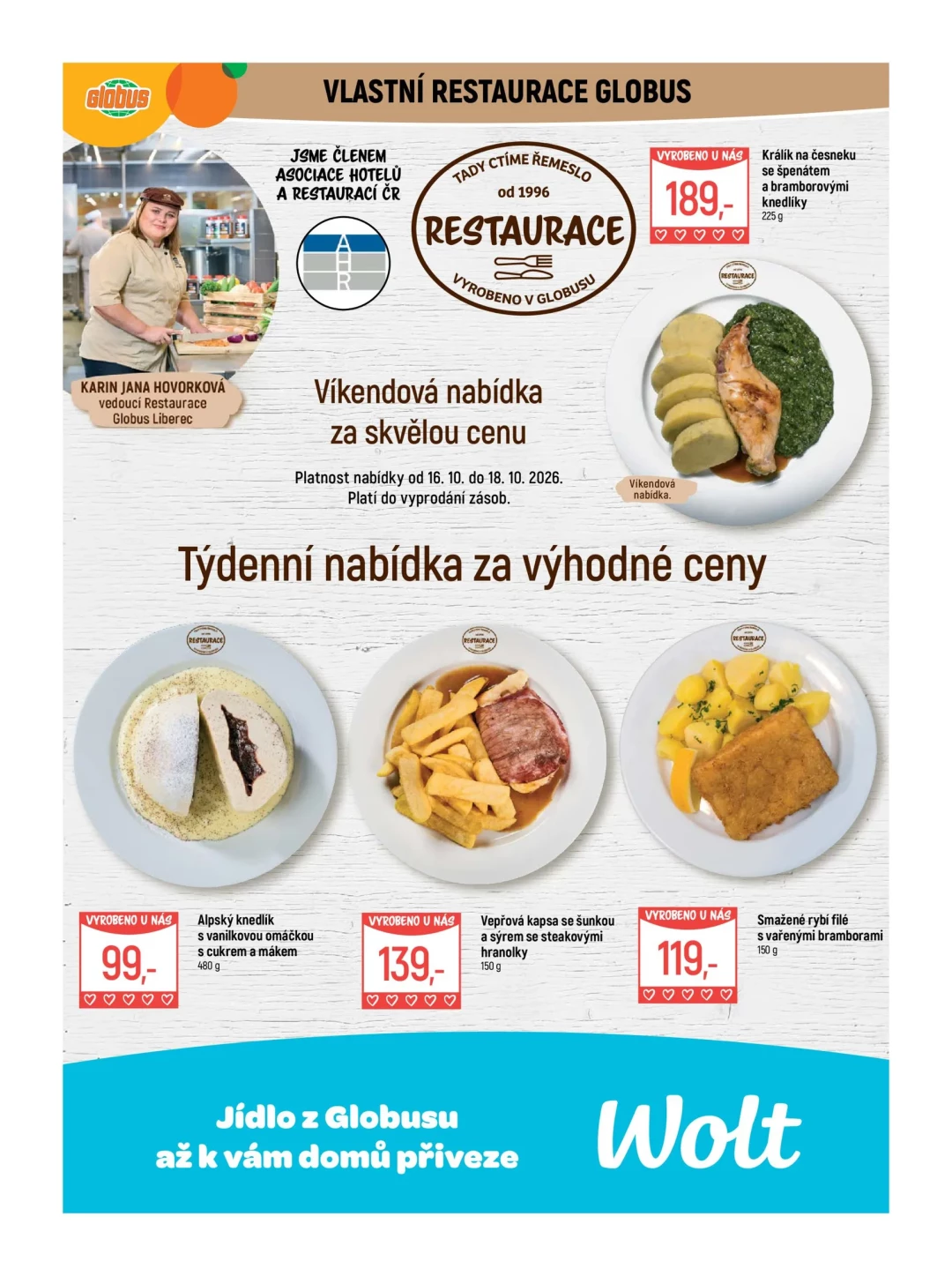 Originální strana 9 z 56 letáku Globus – Globus Liberec