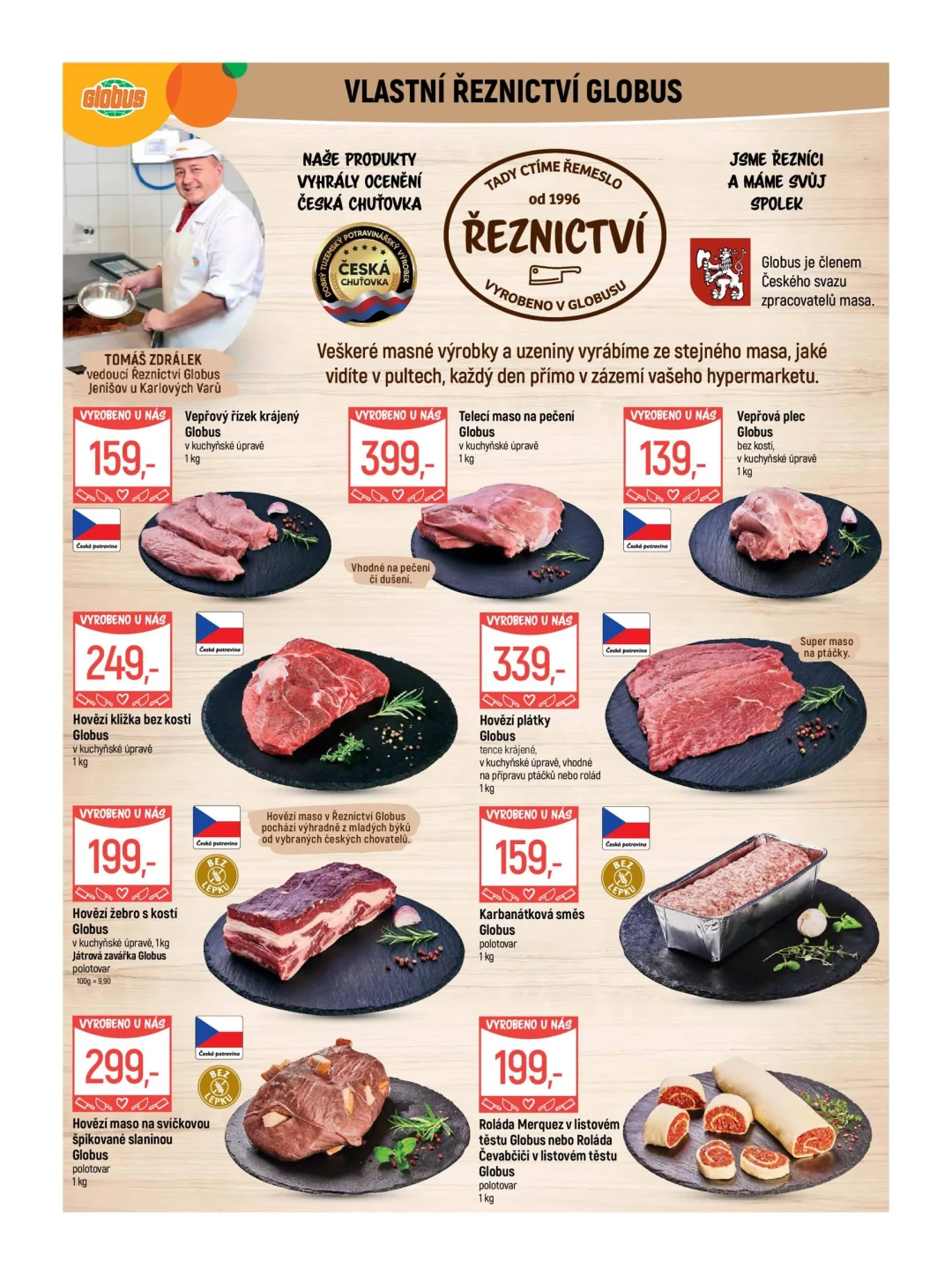 Originální strana 5 z 56 letáku Globus – Globus Karlovy Vary–Jenišov
