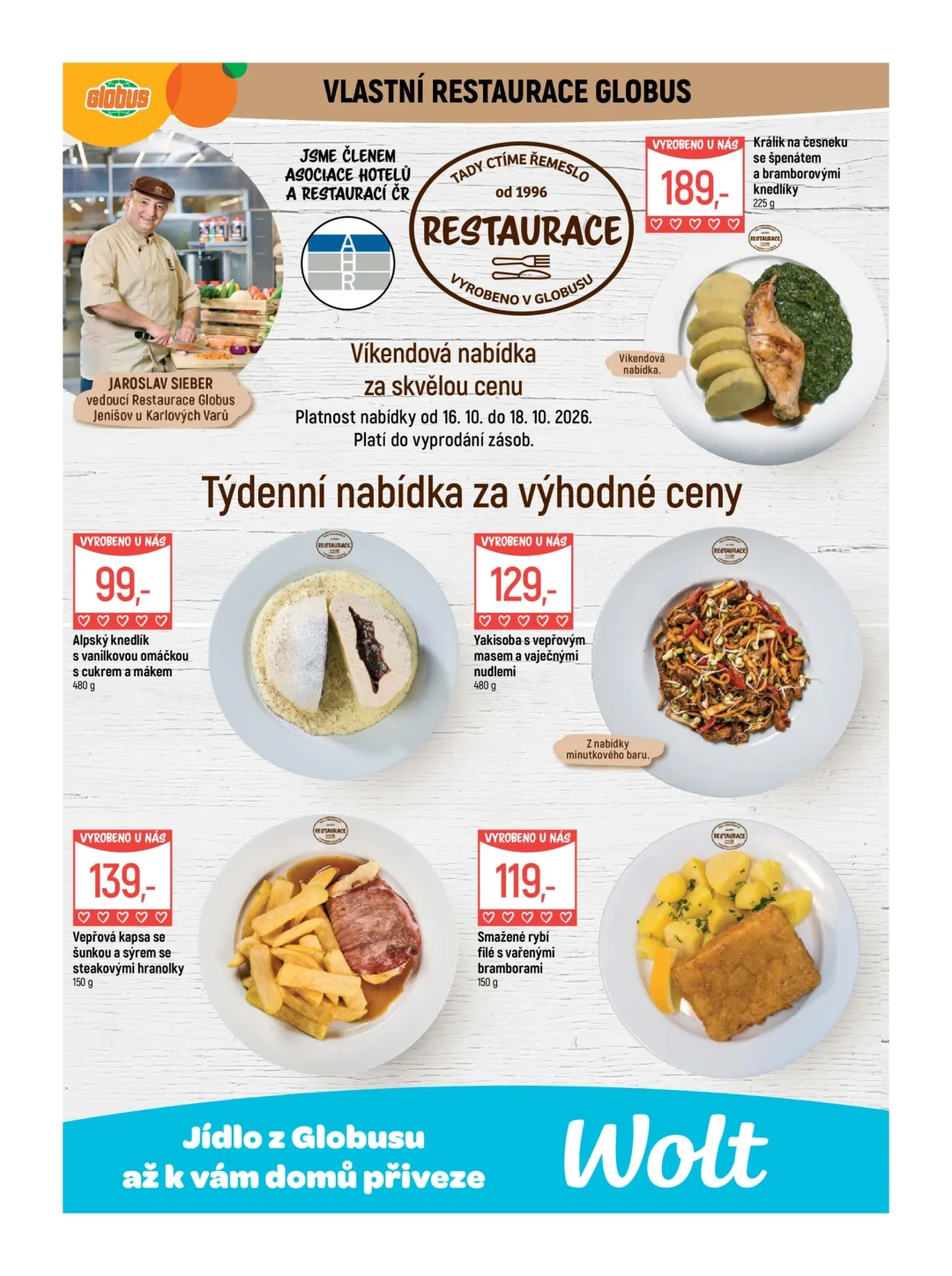 Originální strana 9 z 56 letáku Globus – Globus Karlovy Vary–Jenišov