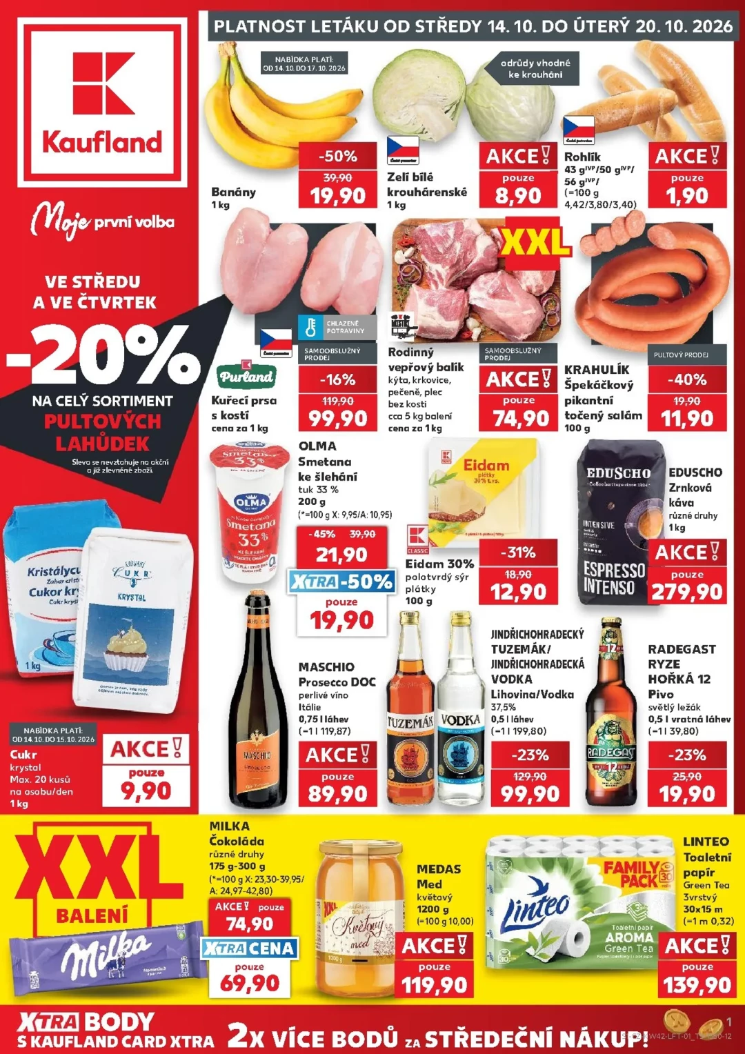 Originální strana 1 z 60 letáku Kaufland – Kaufland - Praha 4
